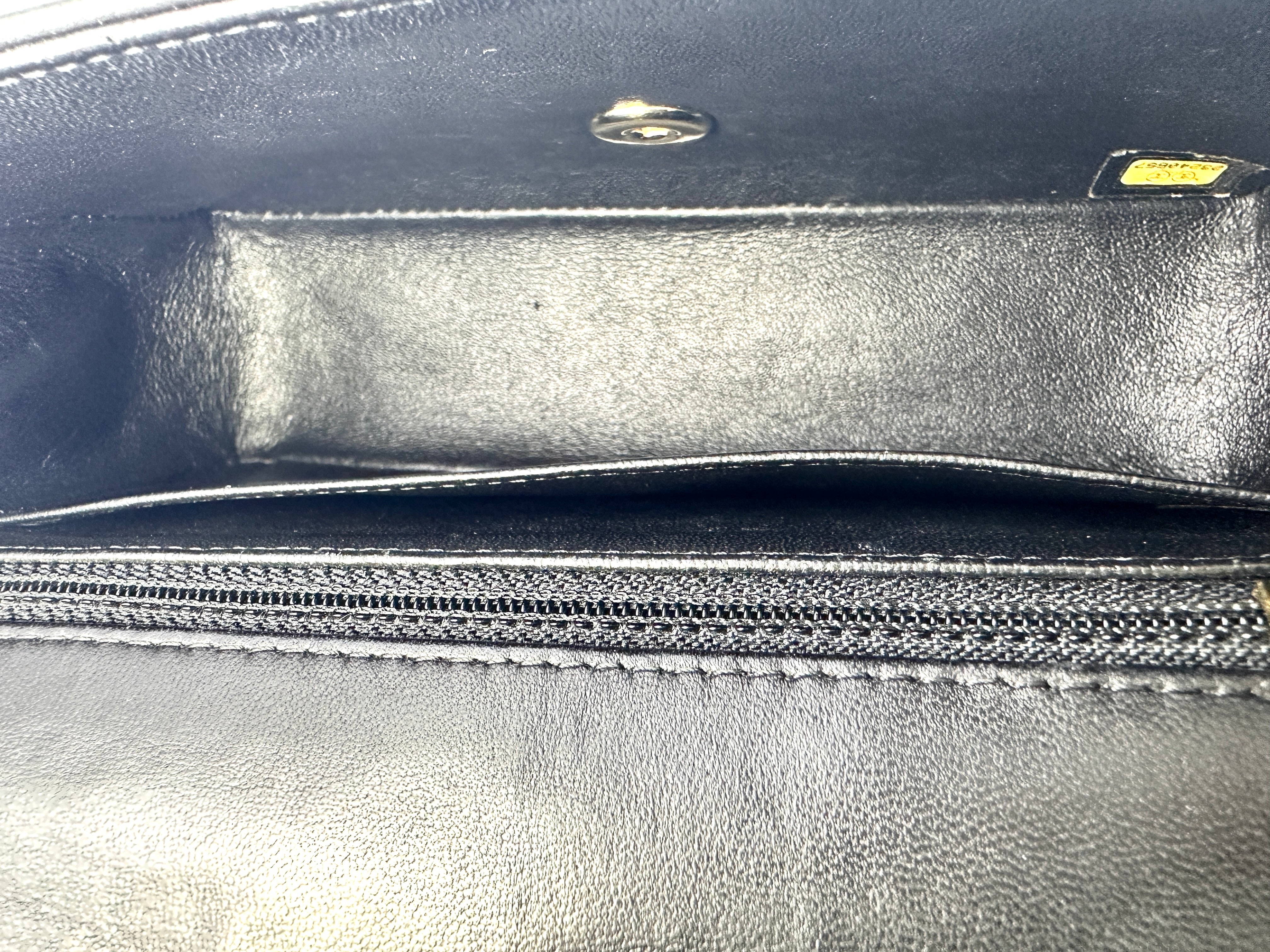 Chanel Classic Flap Black Quilted Lambskin Flap Bag With Gold Buckle(23***57) CC1491