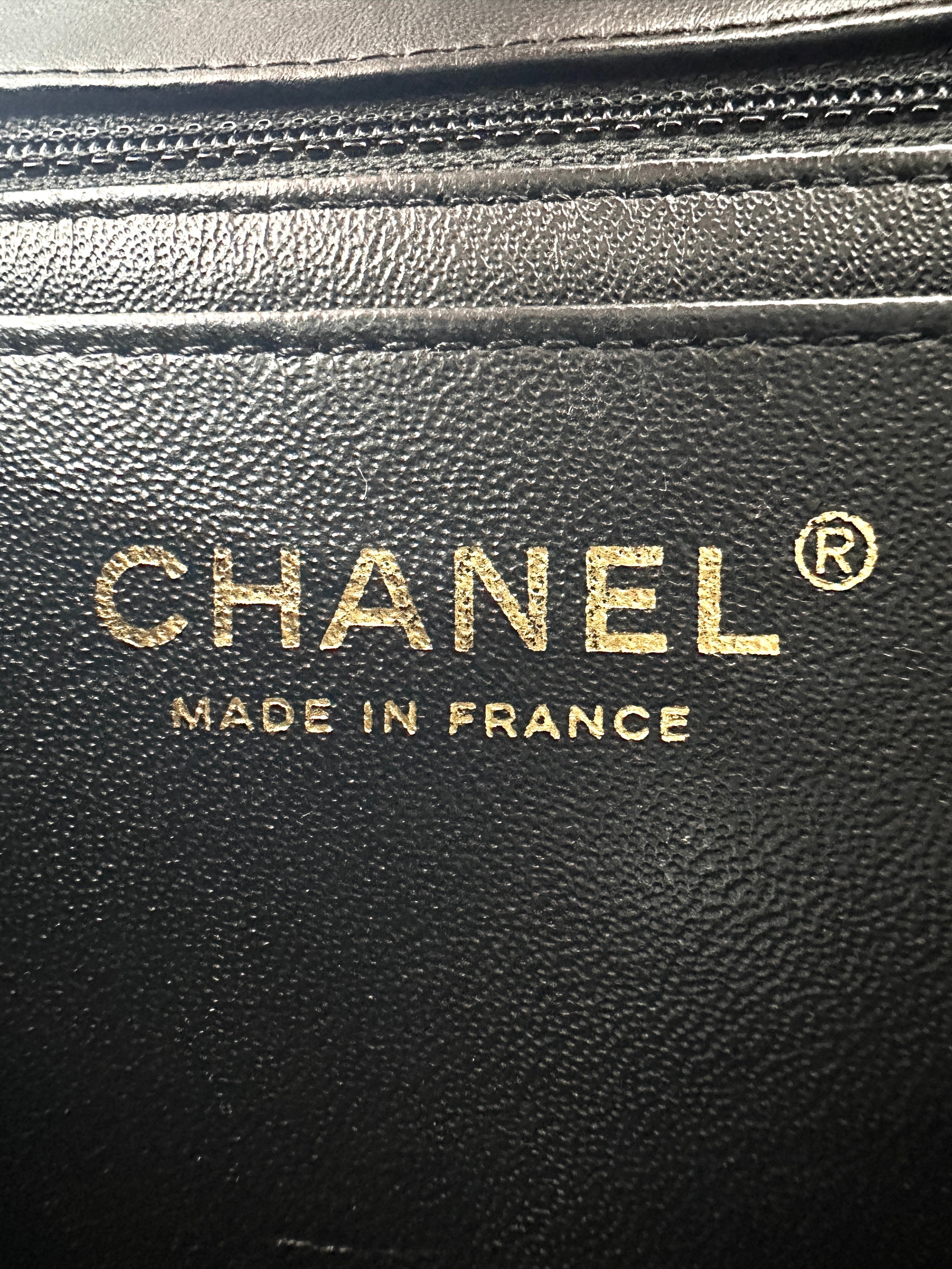 Chanel Classic Flap Black Quilted Lambskin Flap Bag With Gold Buckle(23***57) CC1491