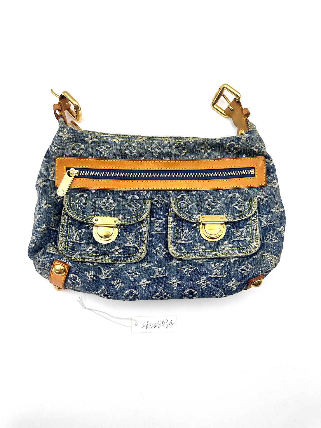 Louis Vuitton Monogram Denim Blue Baggy PM LV2074