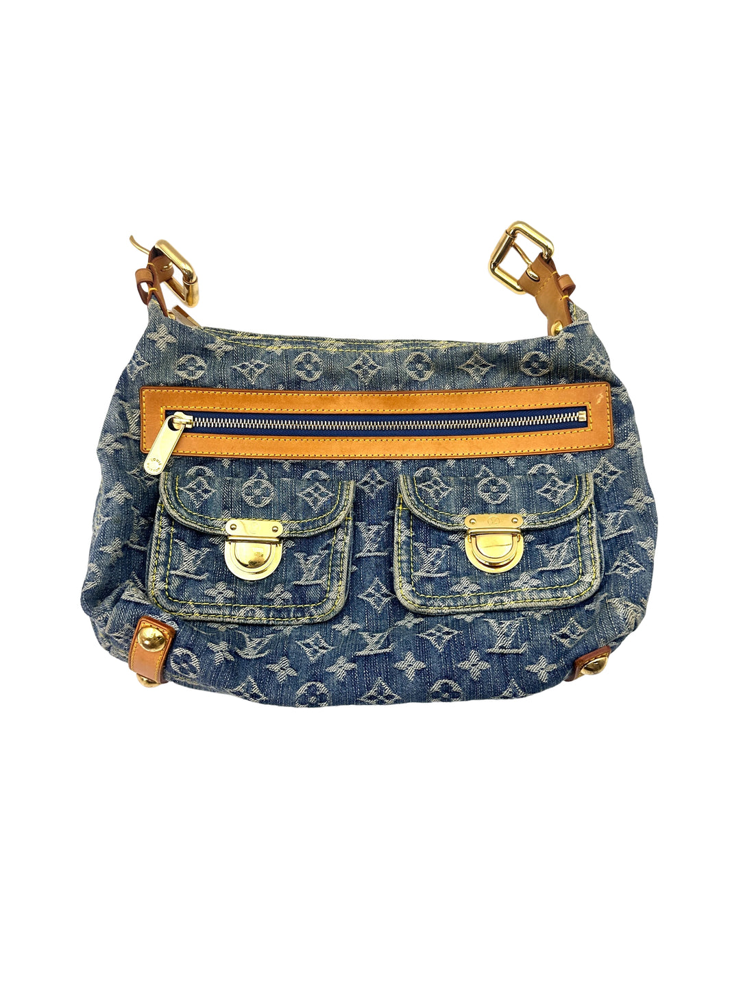 Louis Vuitton Monogram Denim Blue Baggy PM LV2074