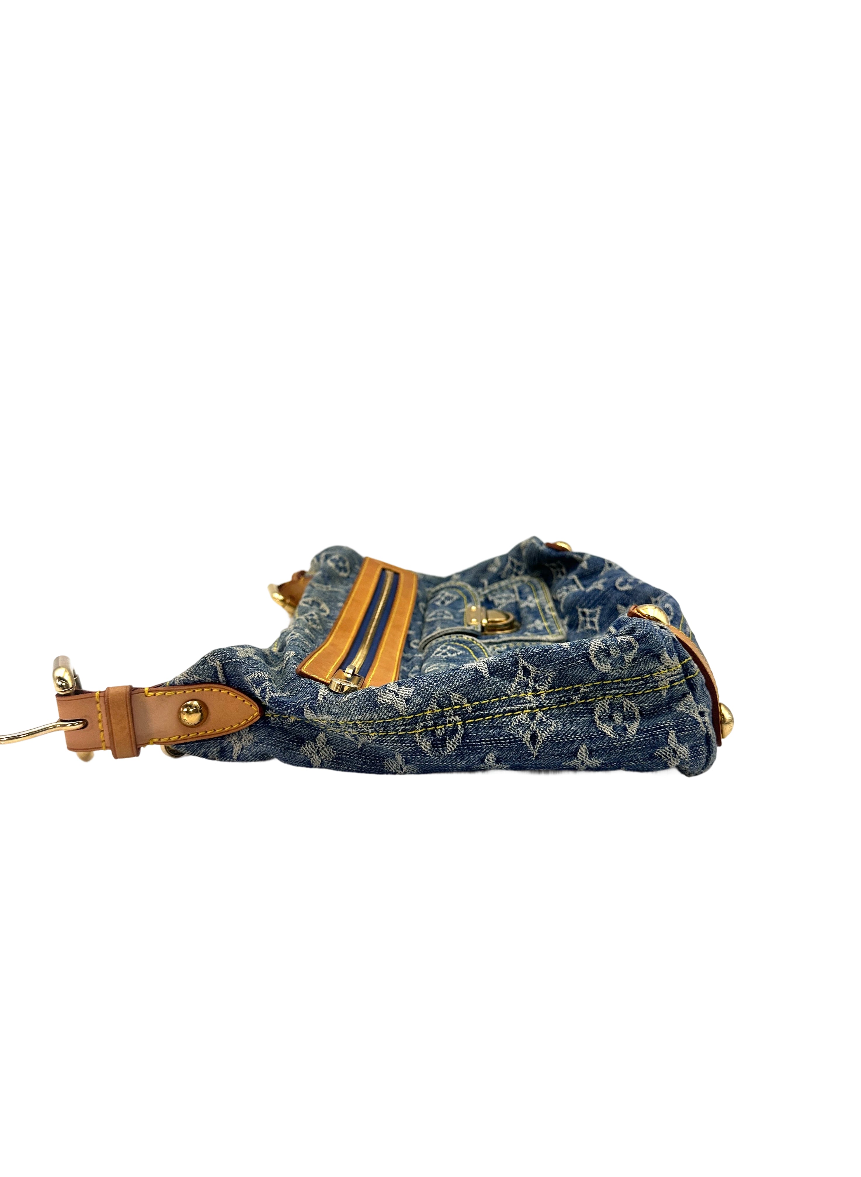 Louis Vuitton Monogram Denim Blue Baggy PM LV2074