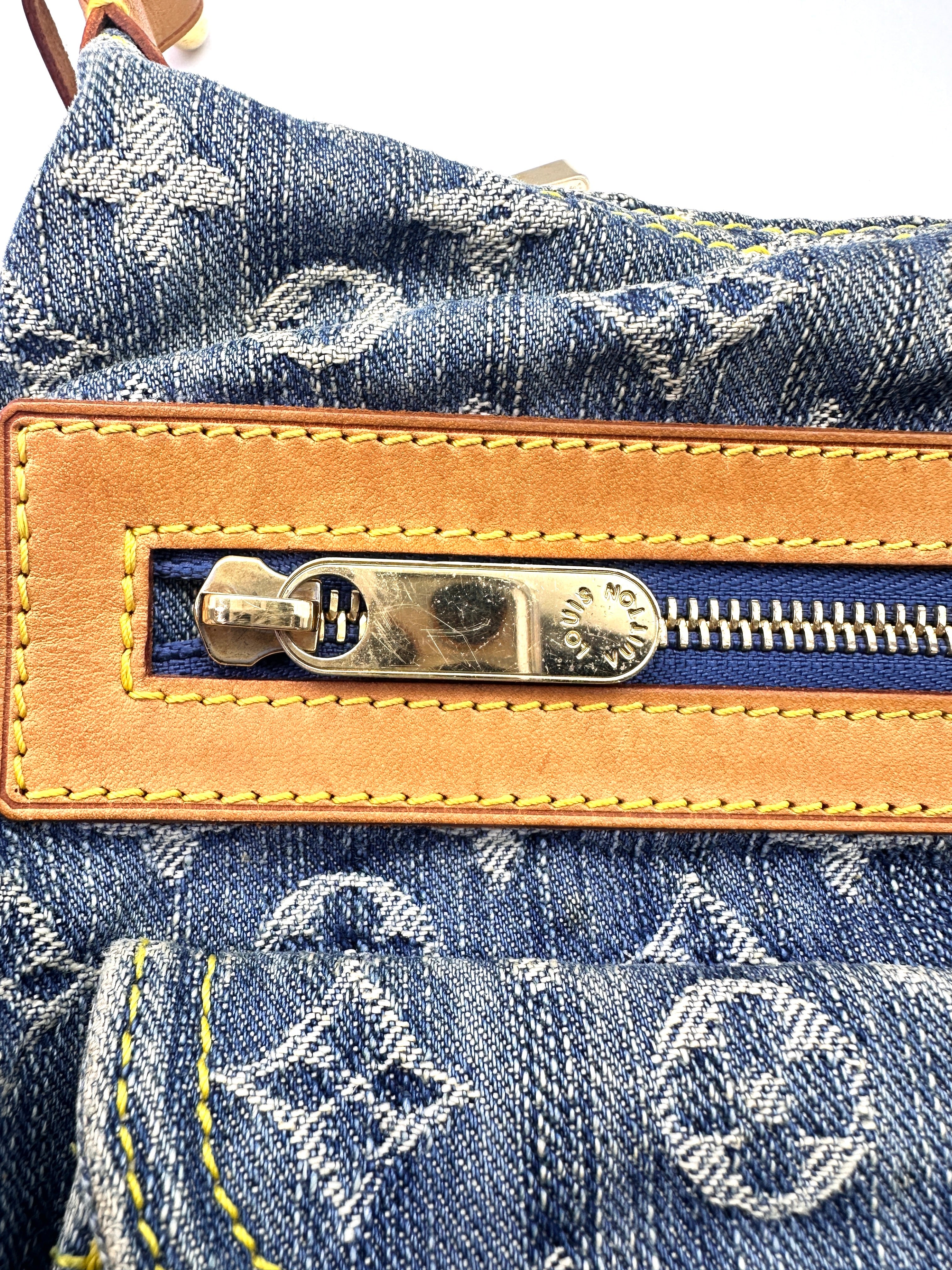 Louis Vuitton Monogram Denim Blue Baggy PM LV2074