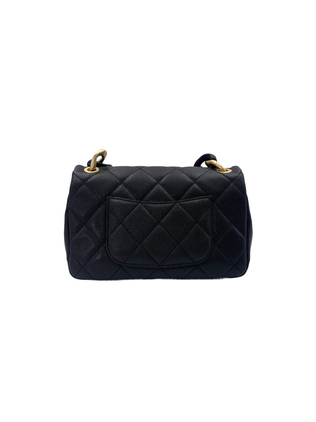 Chanel 24P Funky Match Black Quilted Leather Flap Bag With Chunky Chain(UN***PH) CC1502