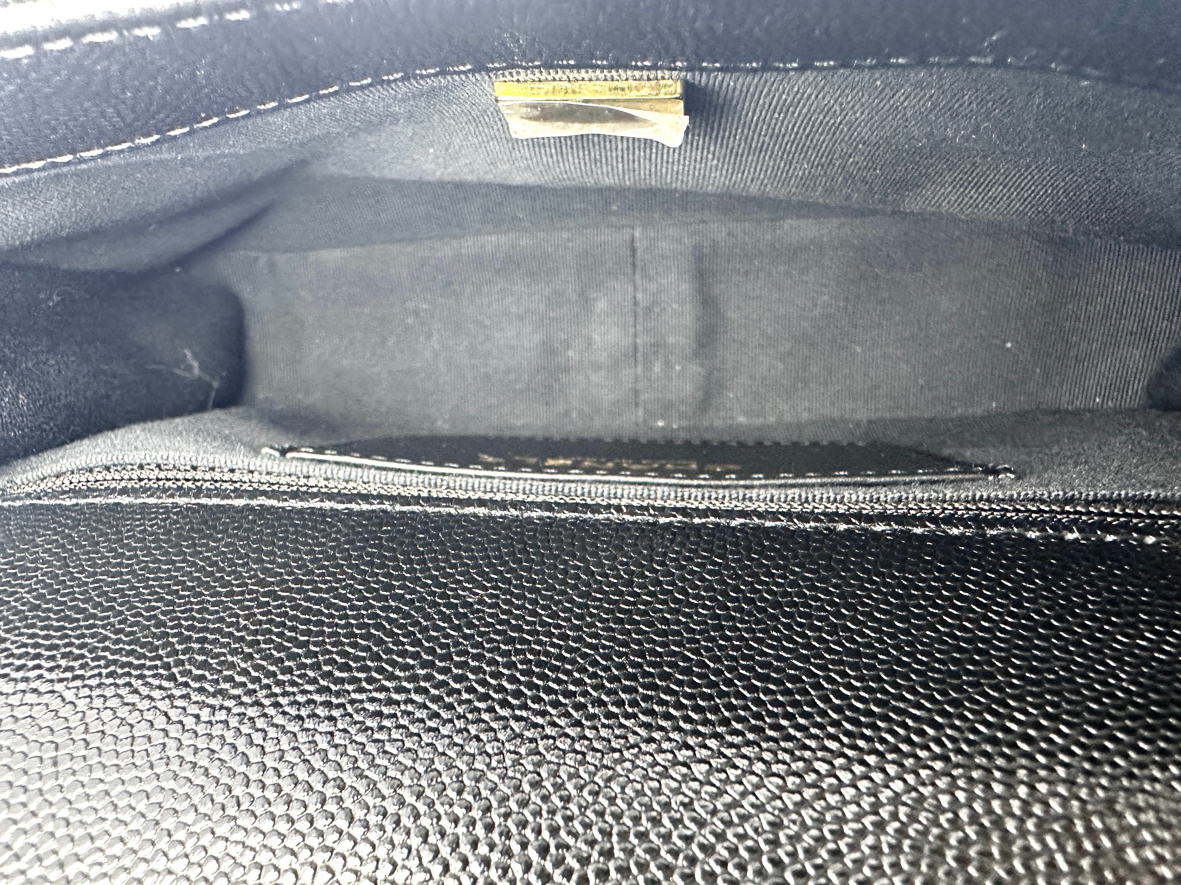 Chanel 24P Funky Match Black Quilted Leather Flap Bag With Chunky Chain(UN***PH) CC1502