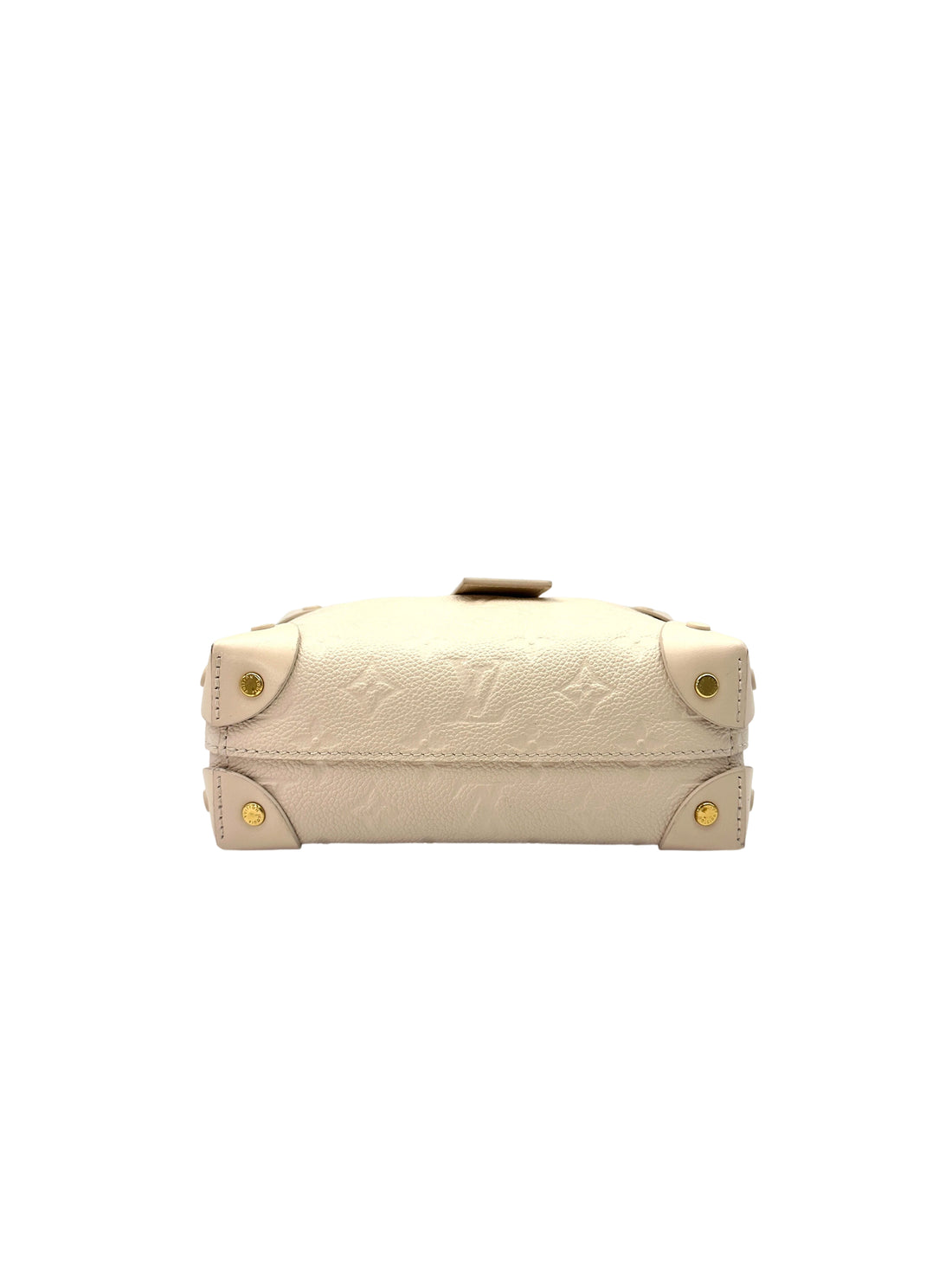 Louis Vuitton Petite Malle Souple White Monogram Empreinte Shoulder Bag LV2082