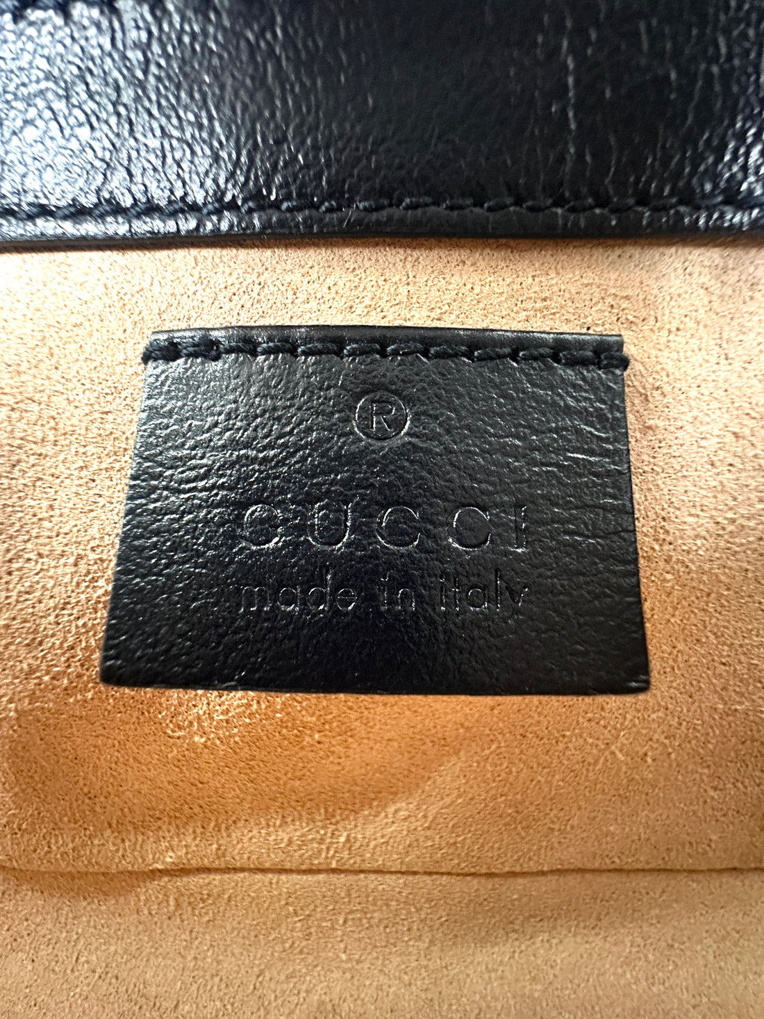 Gucci GG Marmont Blue Denim Canvas Shoulder Bag GG742
