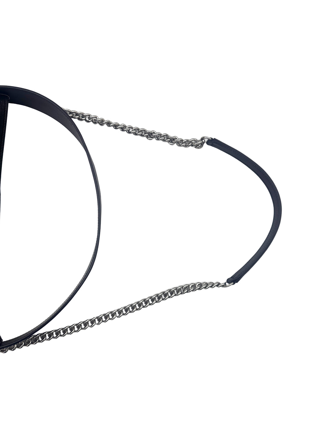 Chanel Piercing Light Black Perforated Leather Bucket Bag With Tweed Pouch(27***84) CC1499