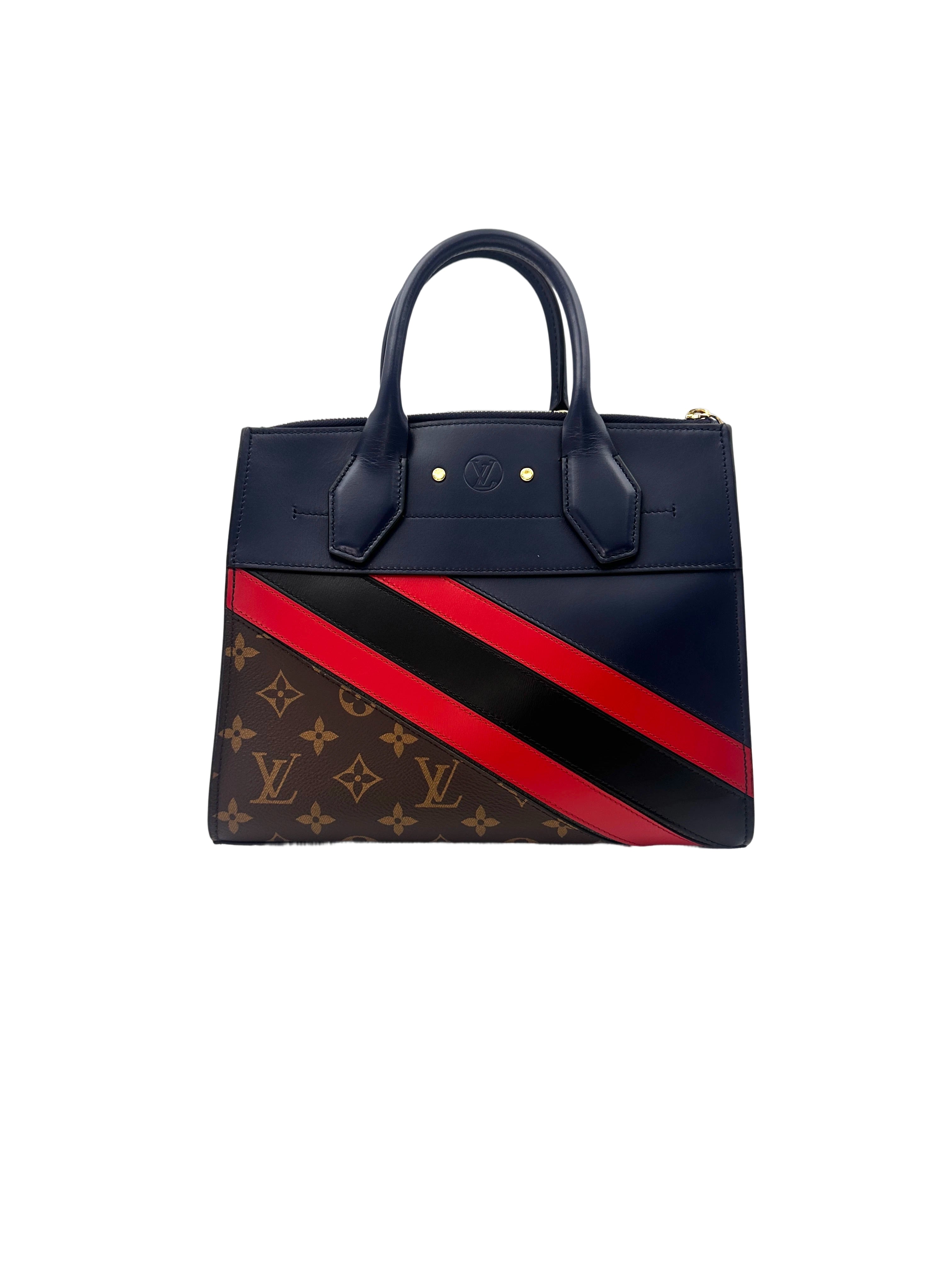 Louis Vuitton City Steamer Multicolor Monogram Stripe Calfskin Handle Bag LV2095