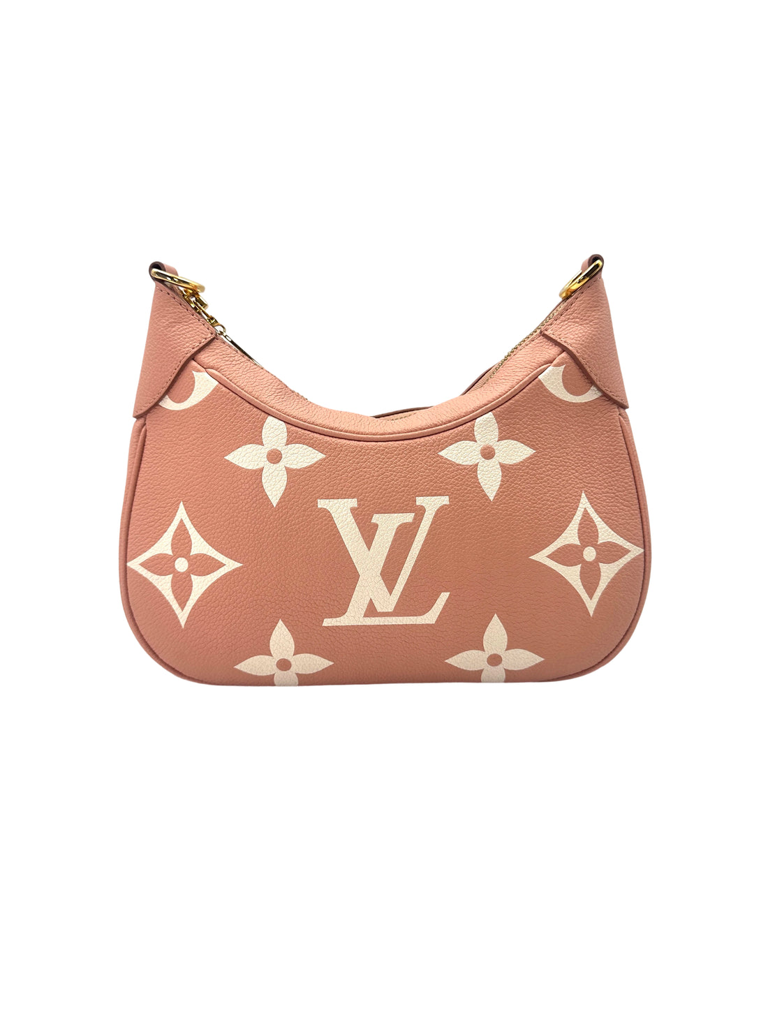 Louis Vuitton Bagatelle Pink/White Bicolor Monogram Empreinte Giant Leather Shoulder Bag LV2081