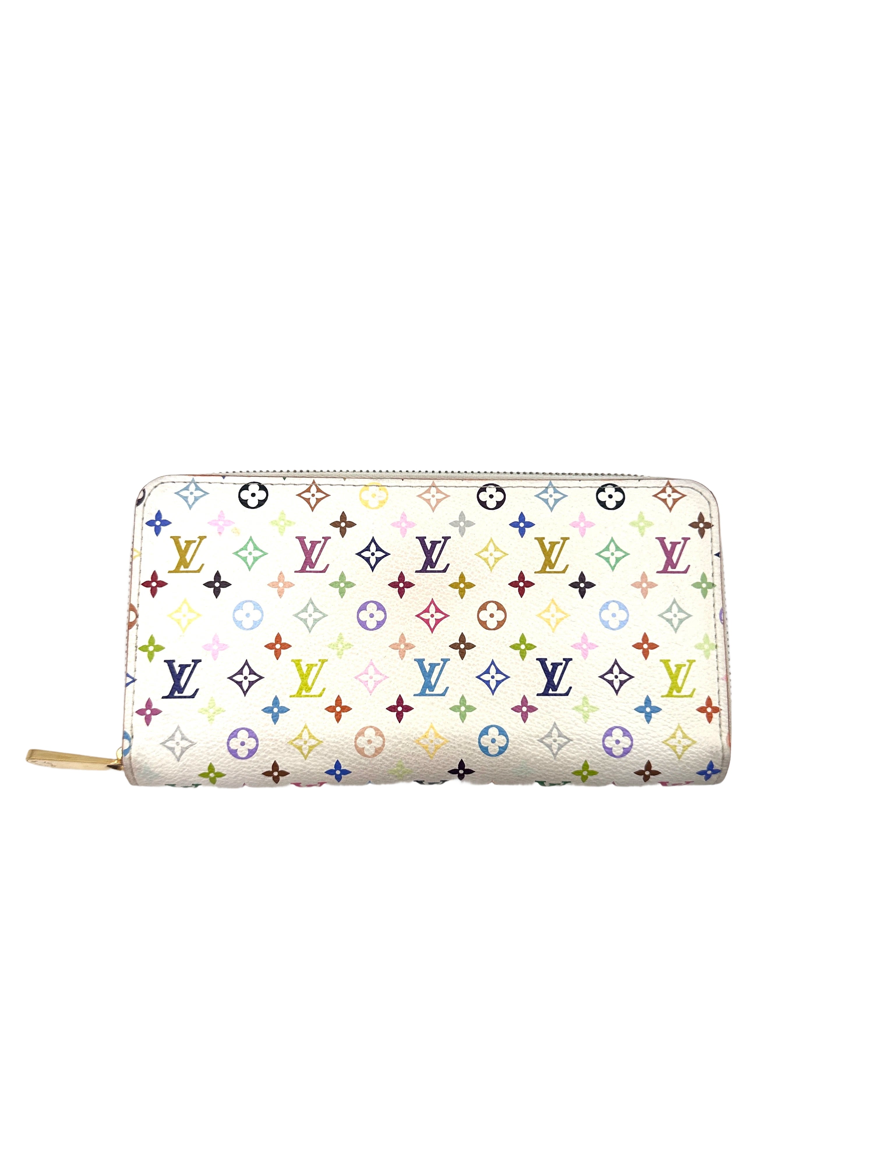 Louis Vuitton x Takashi Murakami Multicolor Monogram Zippy Wallet LV2089