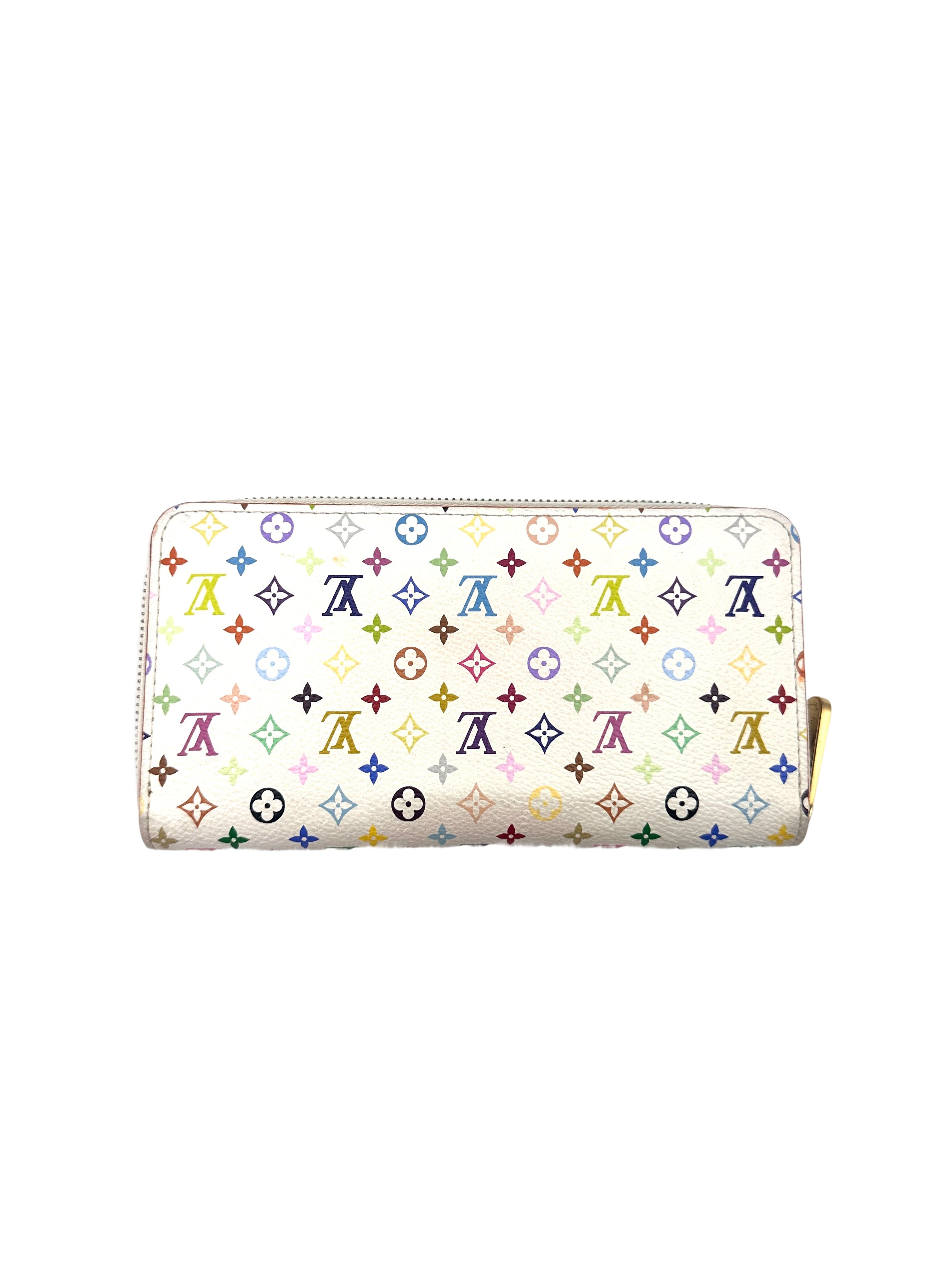 Louis Vuitton x Takashi Murakami Multicolor Monogram Zippy Wallet LV2089