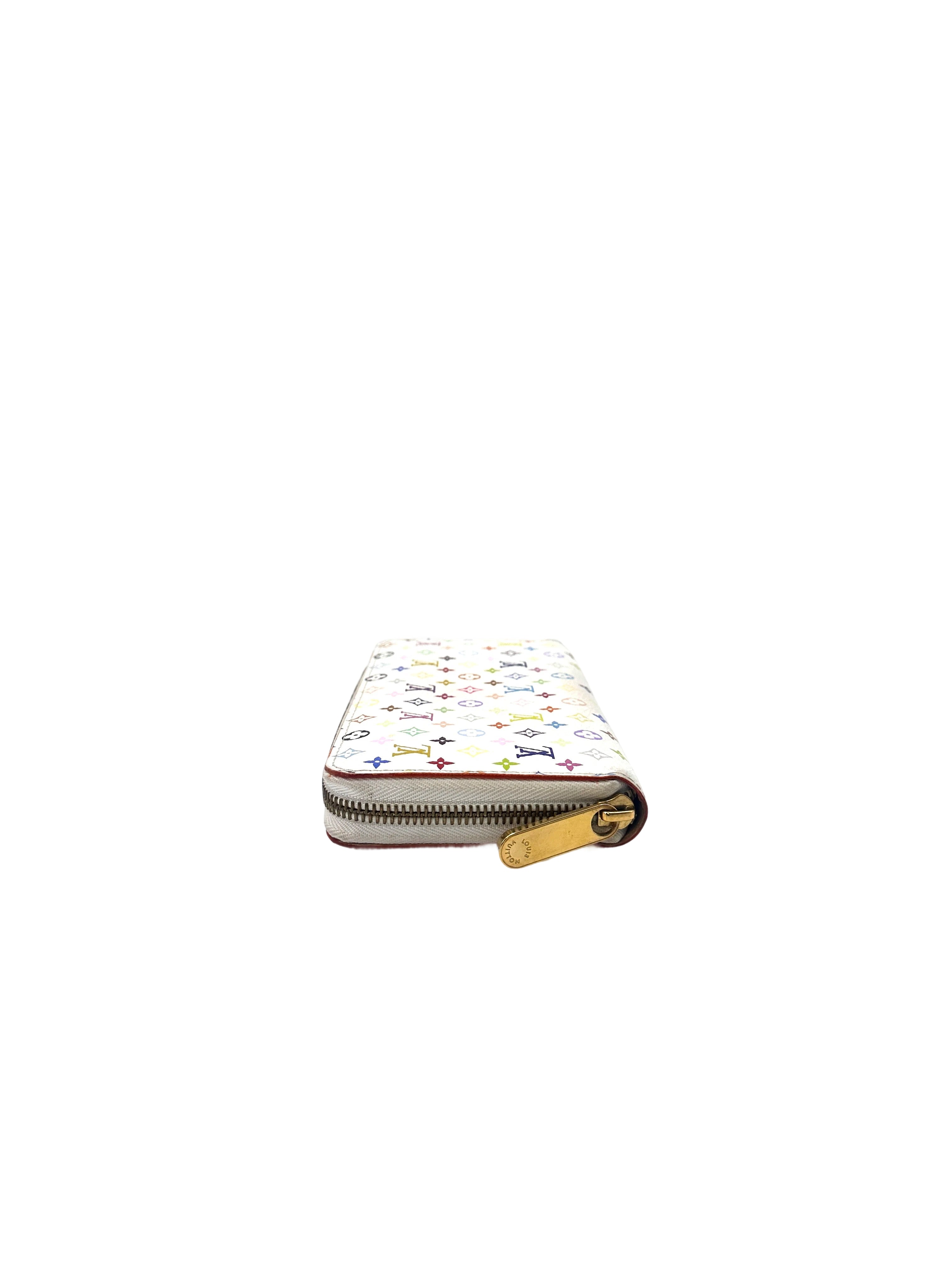 Louis Vuitton x Takashi Murakami Multicolor Monogram Zippy Wallet LV2089