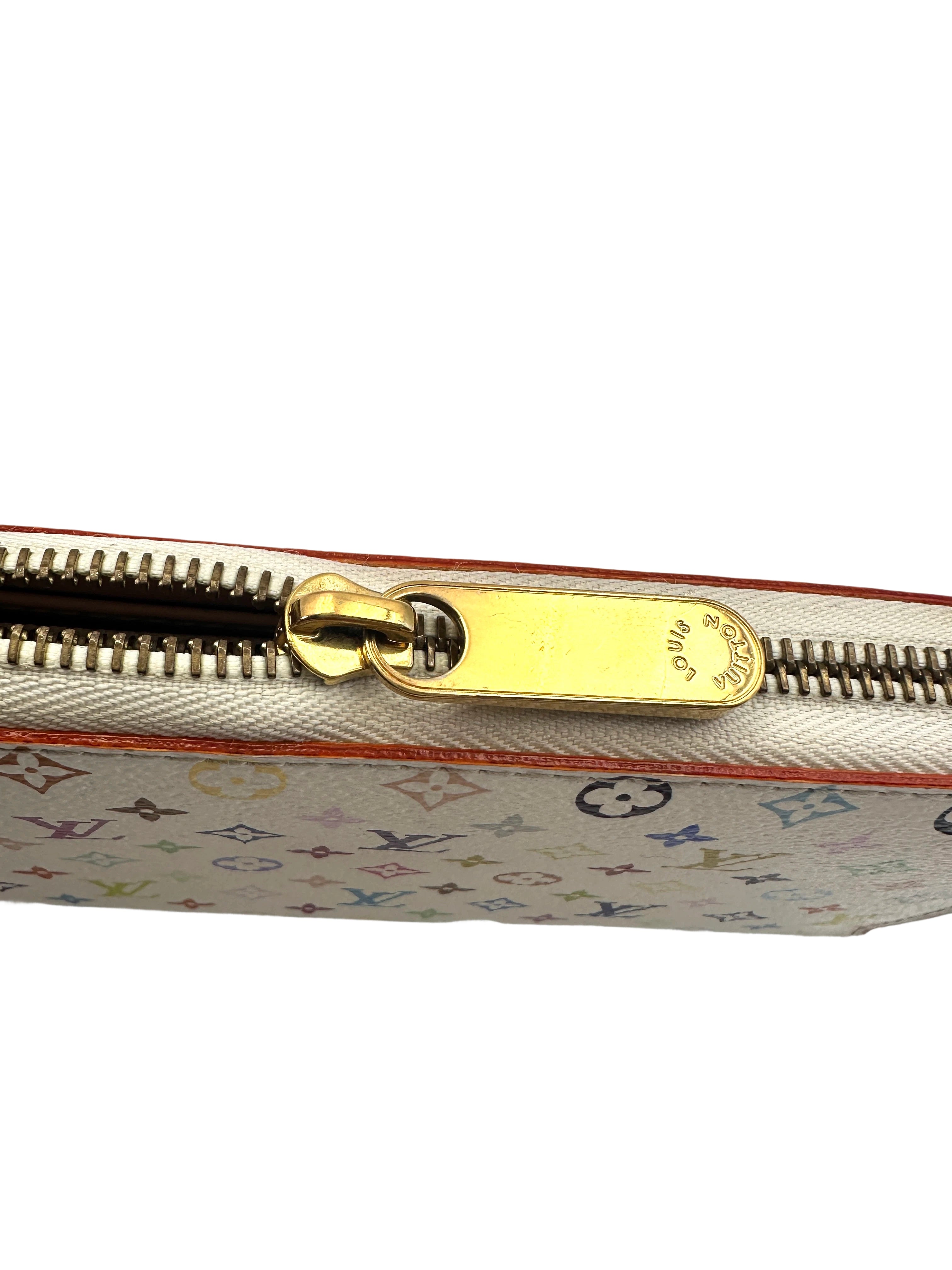 Louis Vuitton x Takashi Murakami Multicolor Monogram Zippy Wallet LV2089