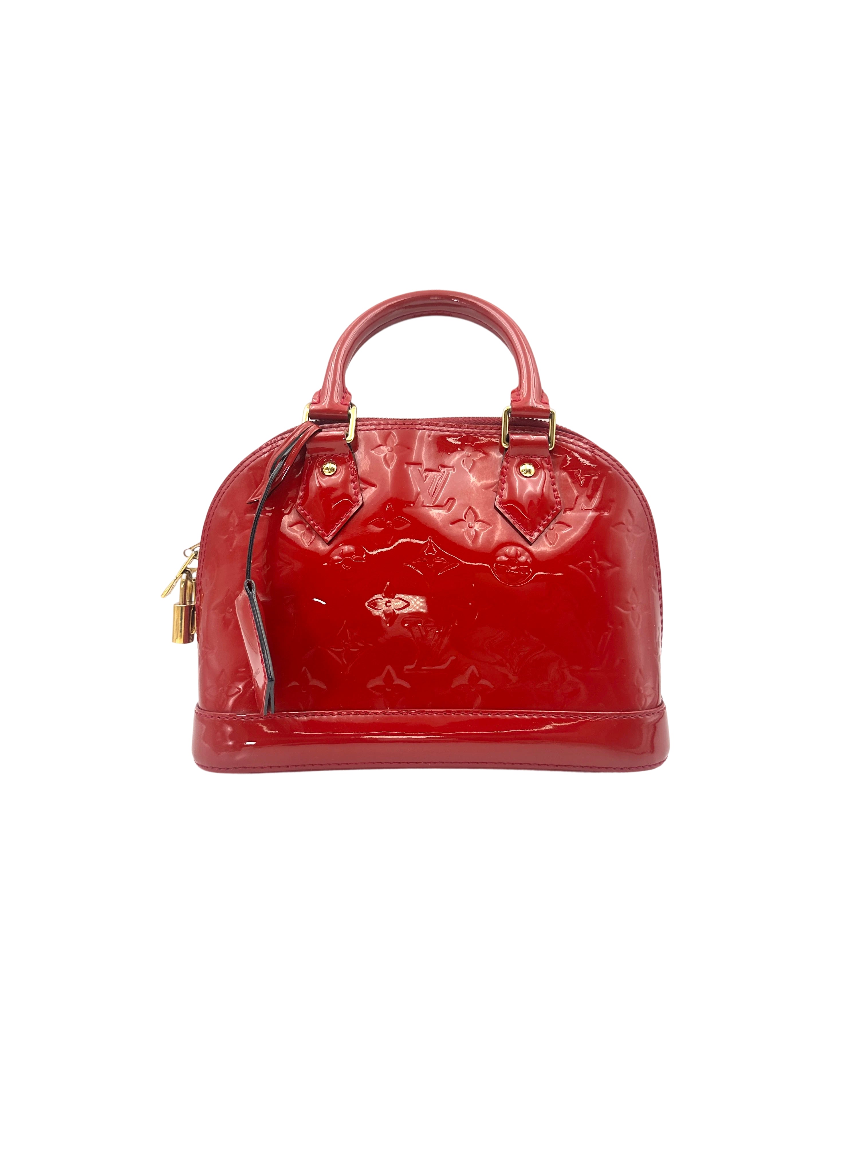 Louis Vuitton Alma BB Red Epi Leather Handle Bag LV2091