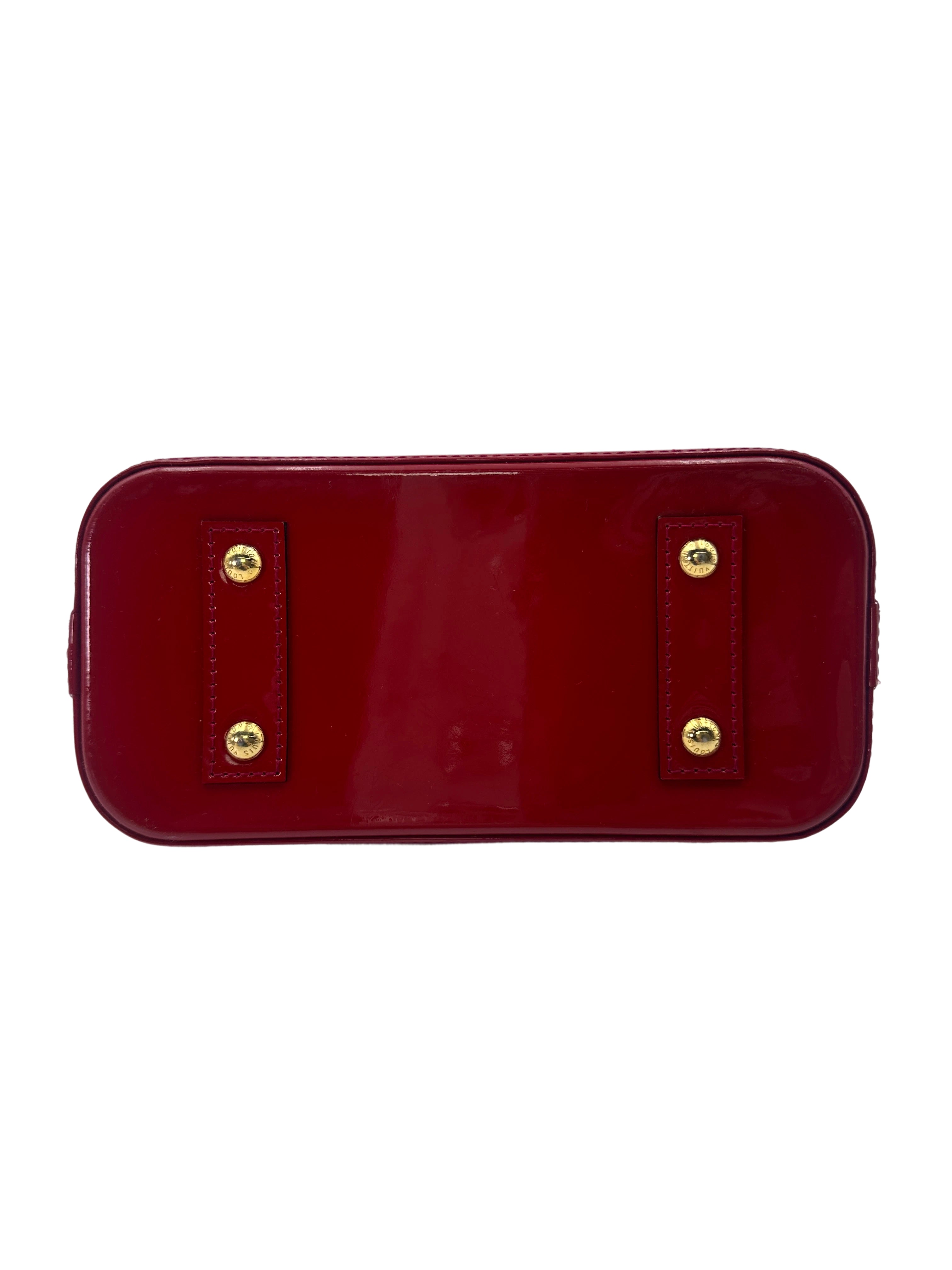 Louis Vuitton Alma BB Red Epi Leather Handle Bag LV2091