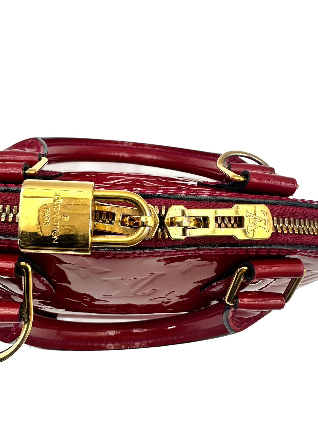 Louis Vuitton Alma BB Red Epi Leather Handle Bag LV2091