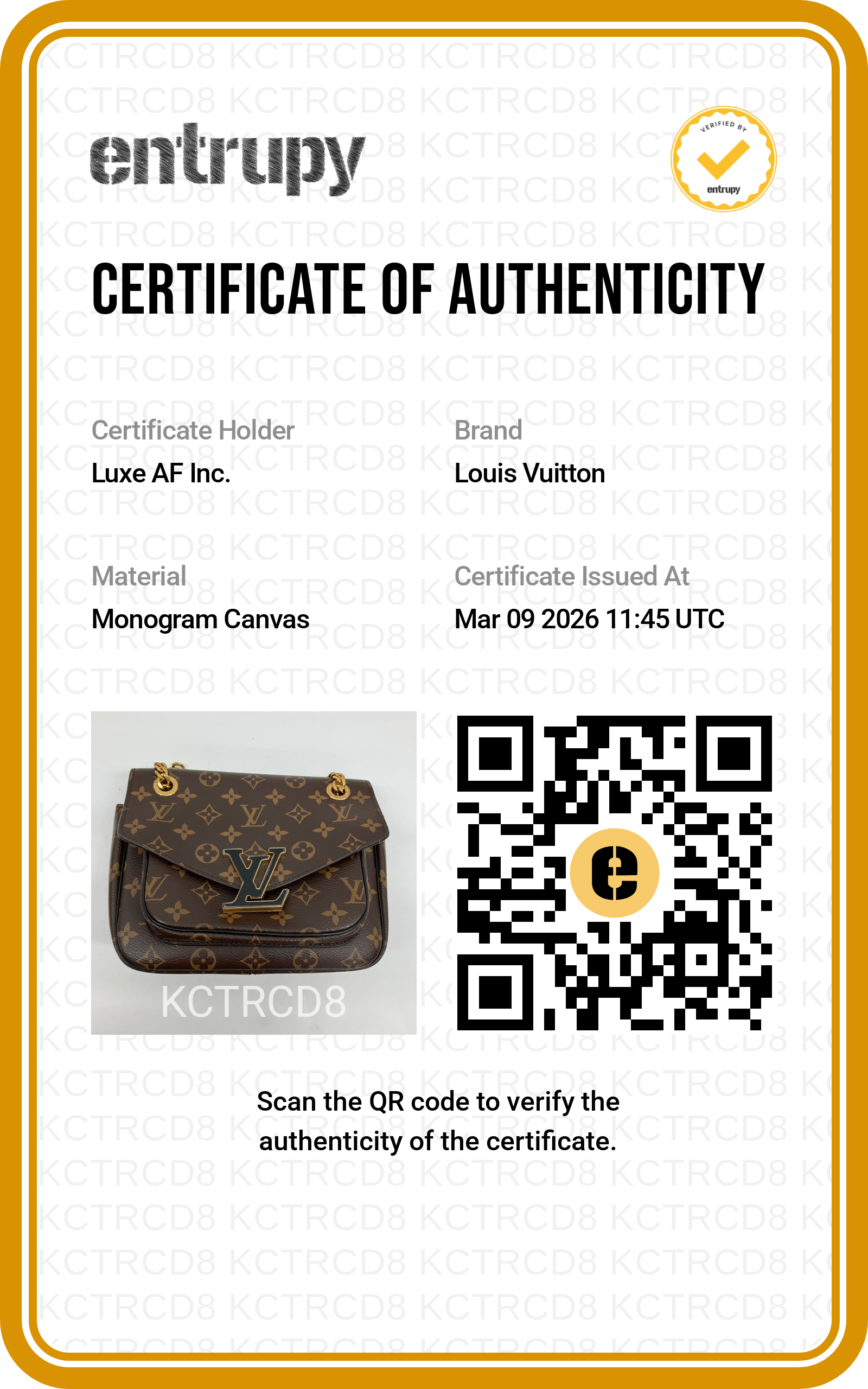 Louis Vuitton Passy Monogram Canvas Chain Bag LV2098