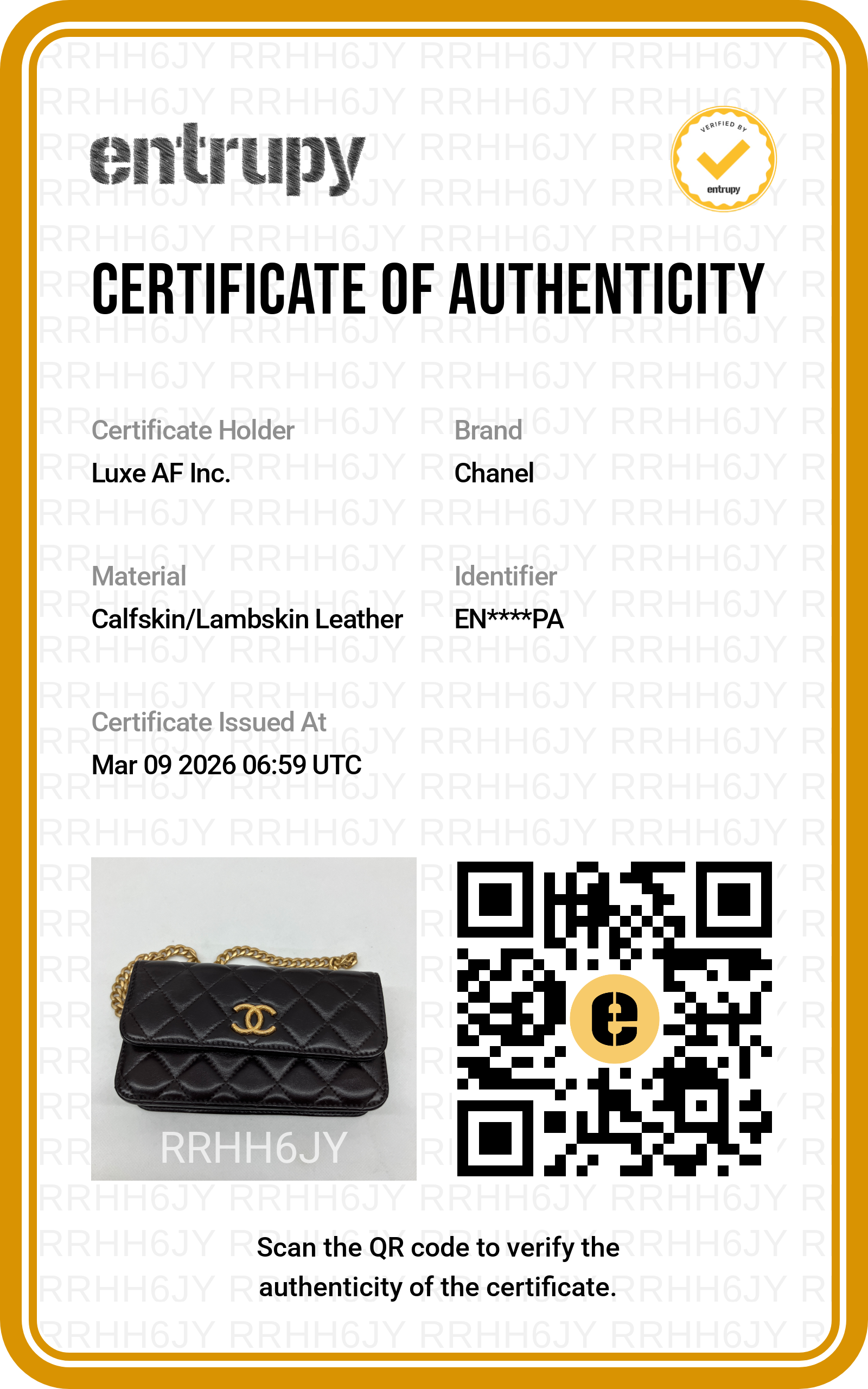Chanel Dark Purple Quilted Leather Wallet On Chain(EN***PA) CC1495