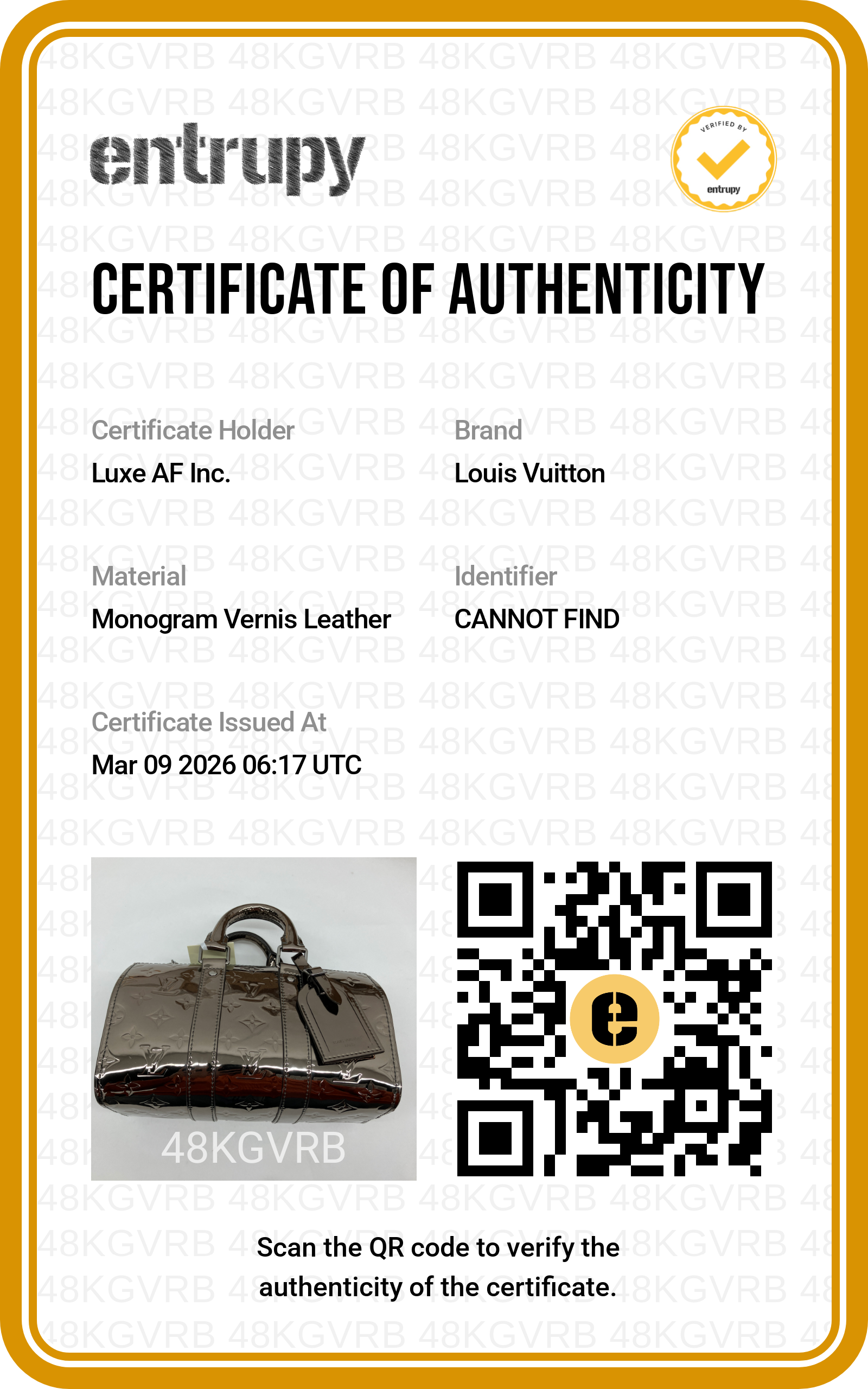 Louis Vuitton Keepall25 Mirror Monogram Handle Bag LV2080