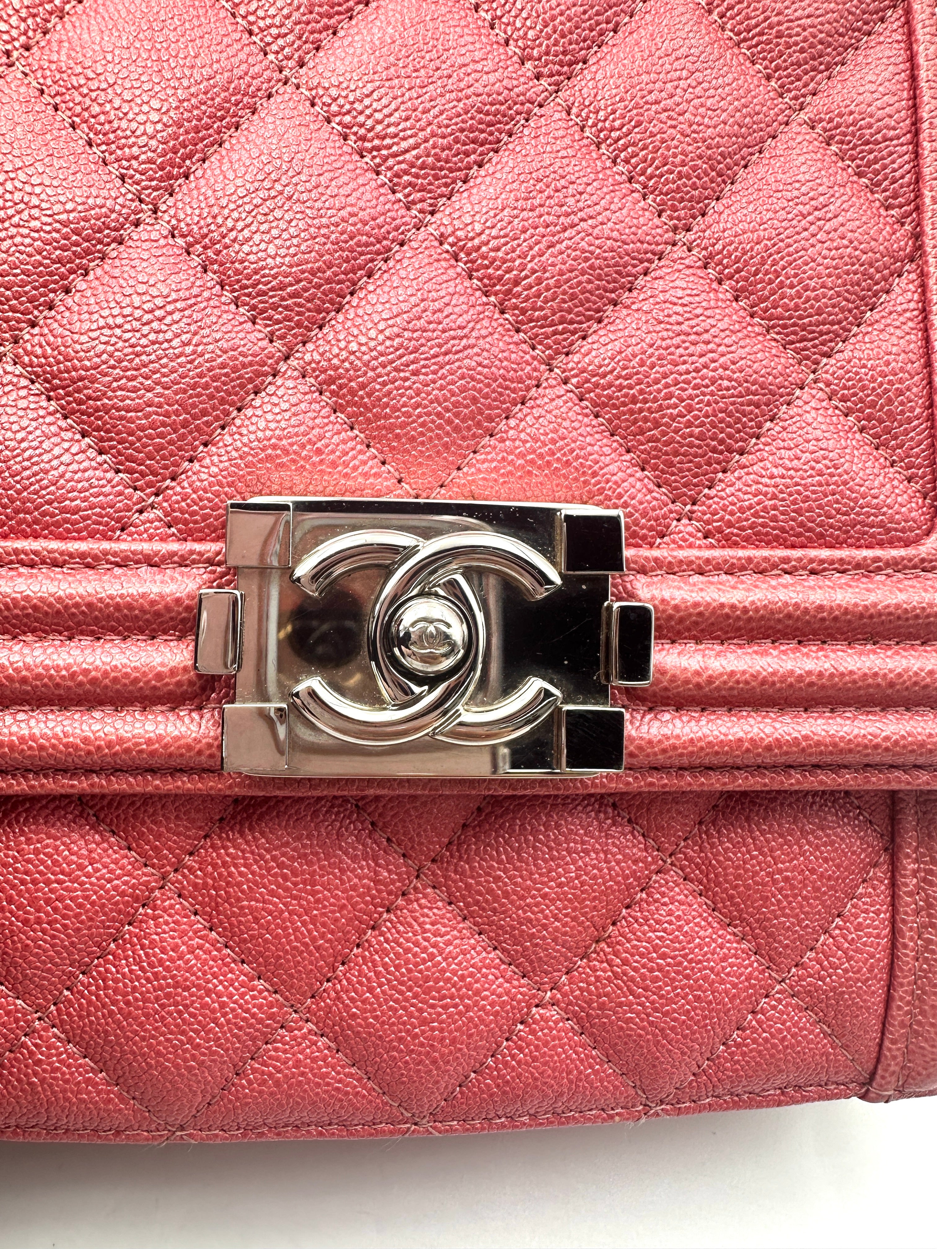 Chanel North South LeBoy Pink Quilted Leather Shoulder Bag With Gold Buckle(27***84) IRIS060