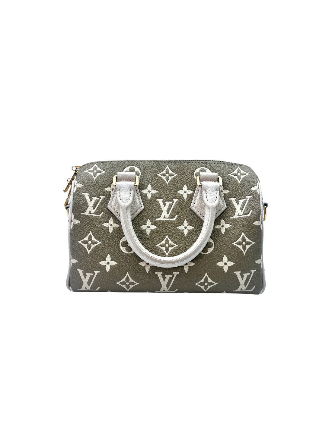 Louis Vuitton Speedy20 "Spring in the City" Green/White Monogram Empreinte Handle Bag LV2092
