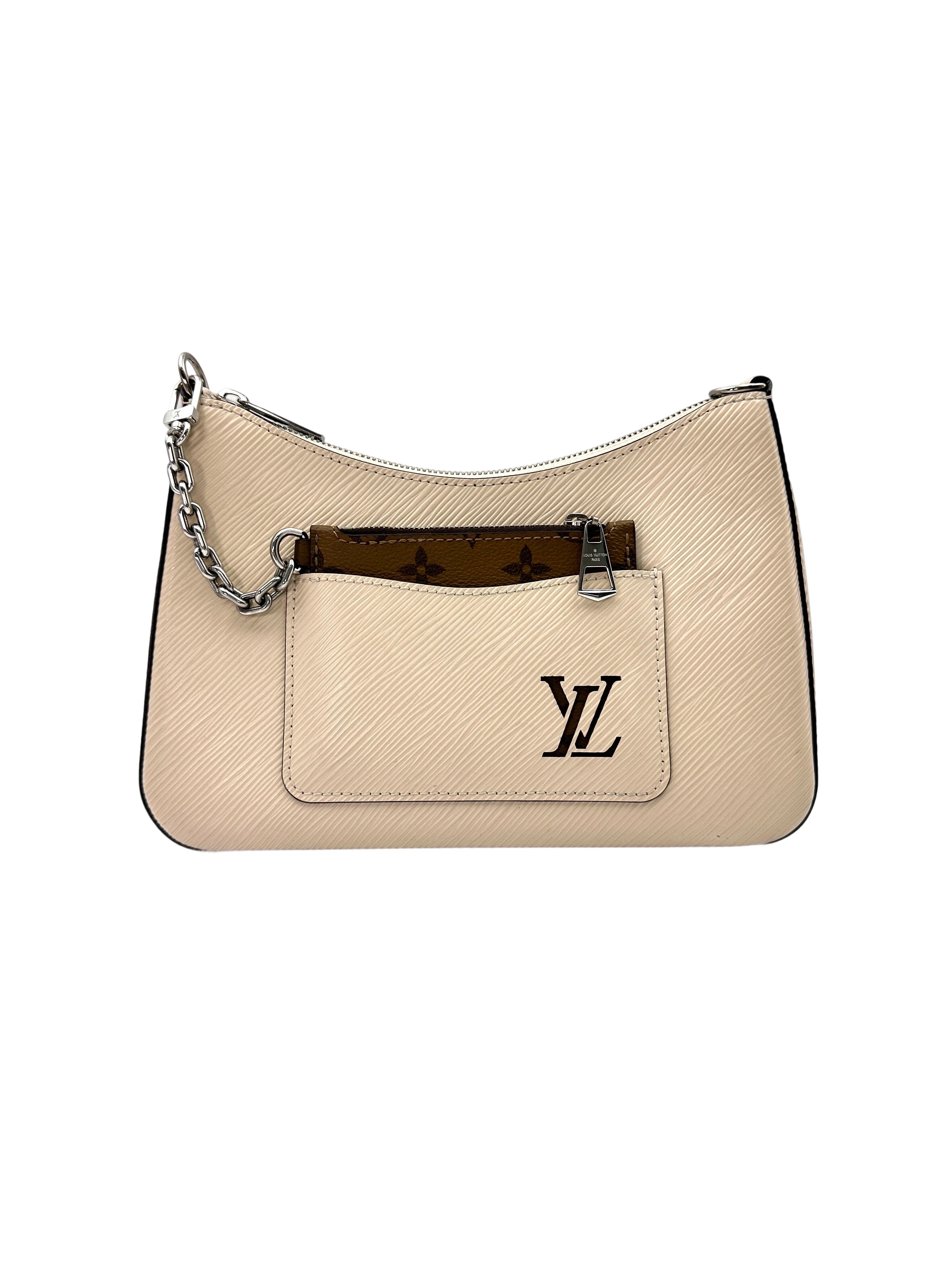 Louis Vuitton Marelle White Epi Leather Shoulder Bag CC1508