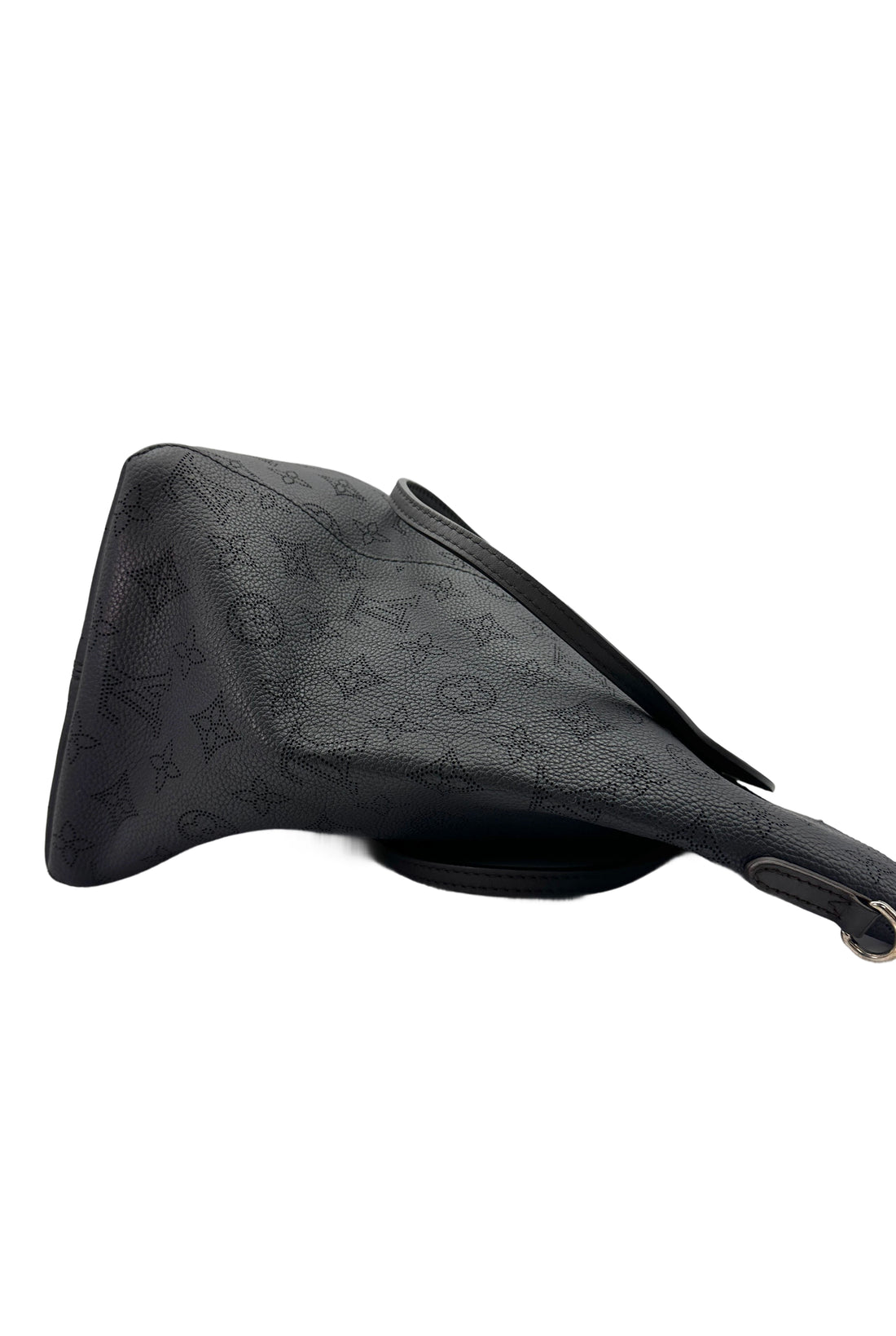 Louis Vuitton Mahina Hina Black Perforated Leather Tote Bag With Pouch LV2099