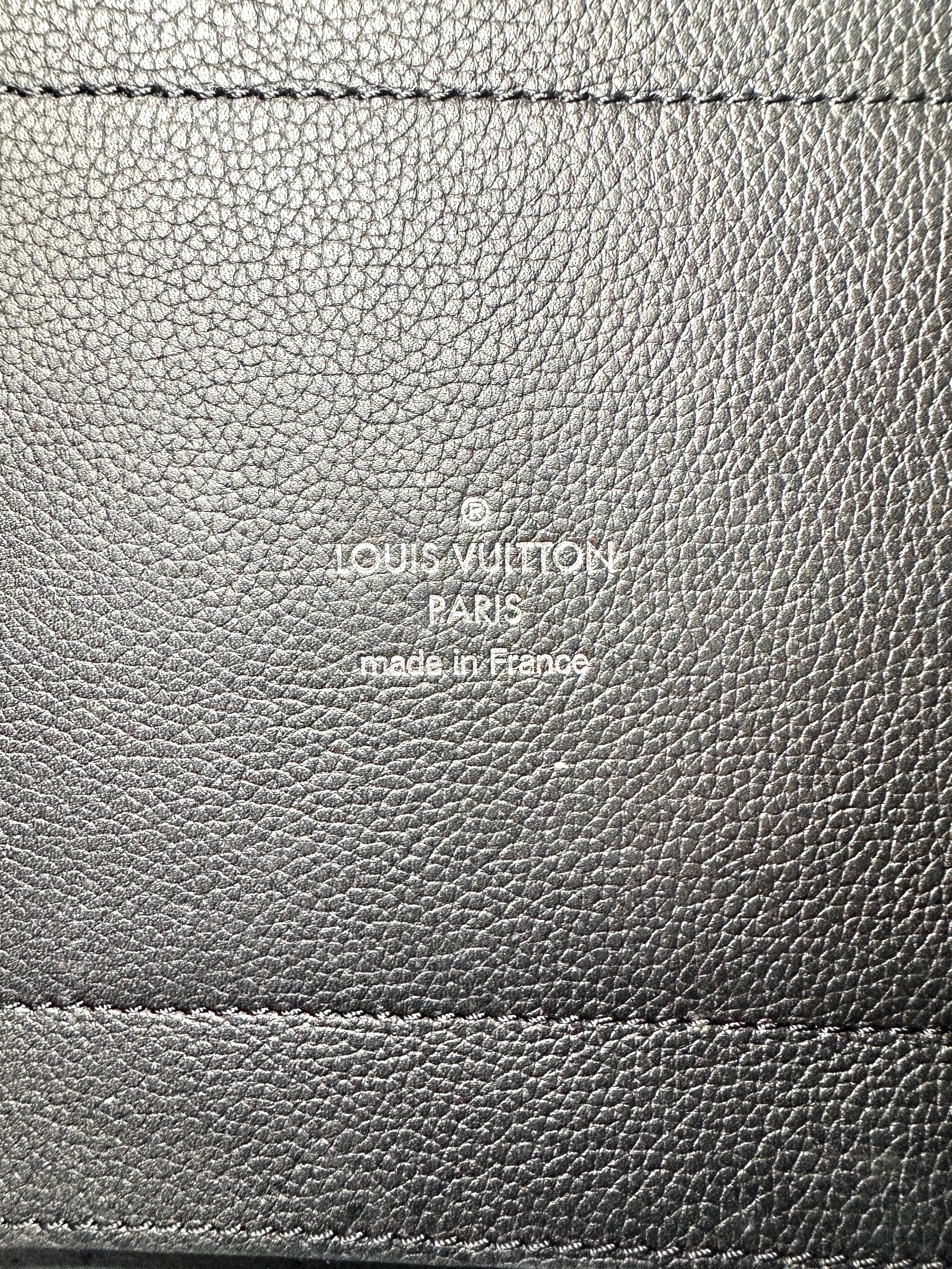 Louis Vuitton Mahina Hina Black Perforated Leather Tote Bag With Pouch LV2099