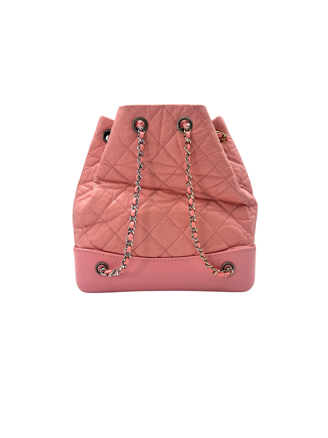 Chanel Gabrielle Pink Quilted Calfskin Small Size Backpack(27***90) CC1511