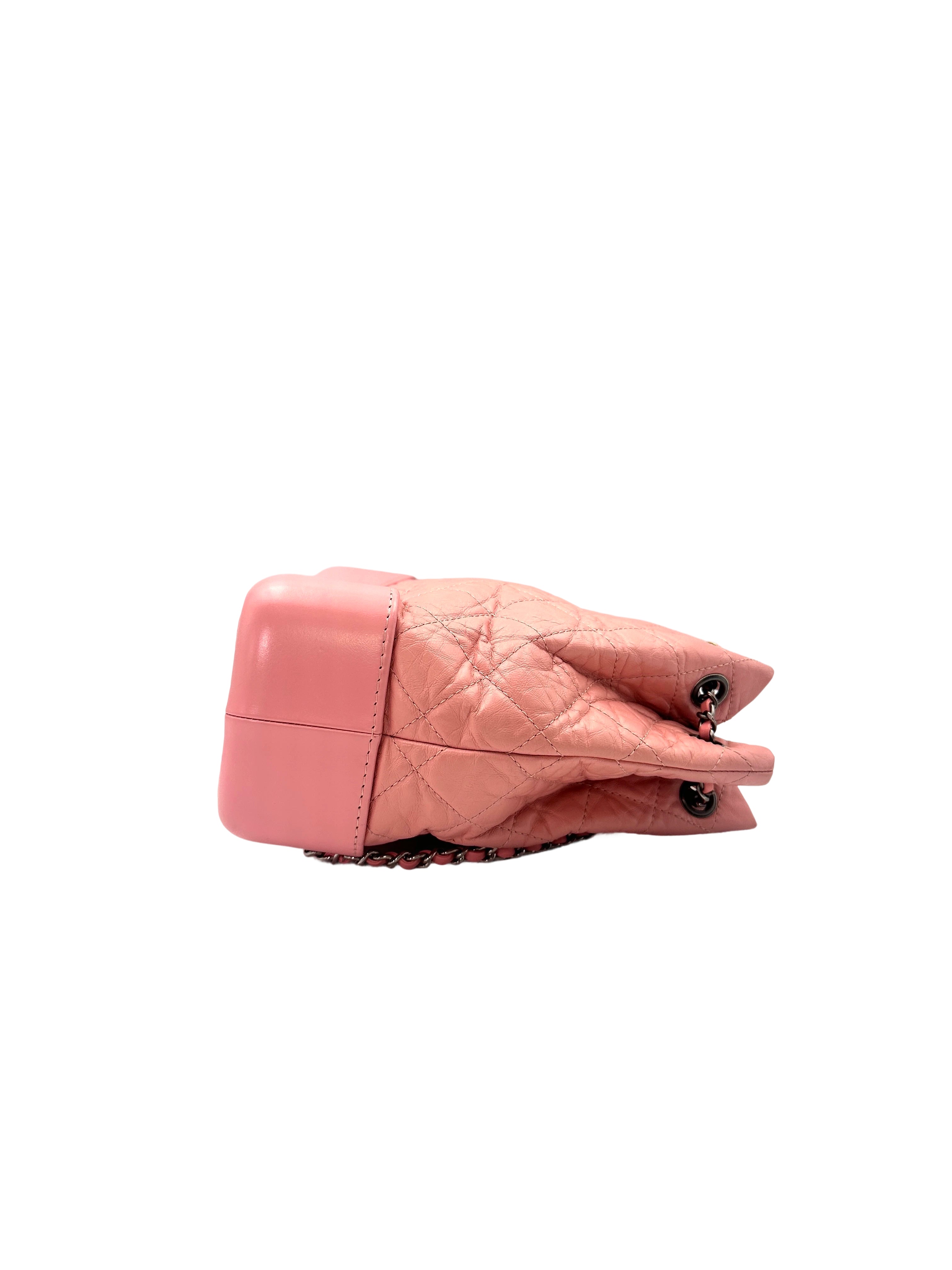 Chanel Gabrielle Pink Quilted Calfskin Small Size Backpack(27***90) CC1511