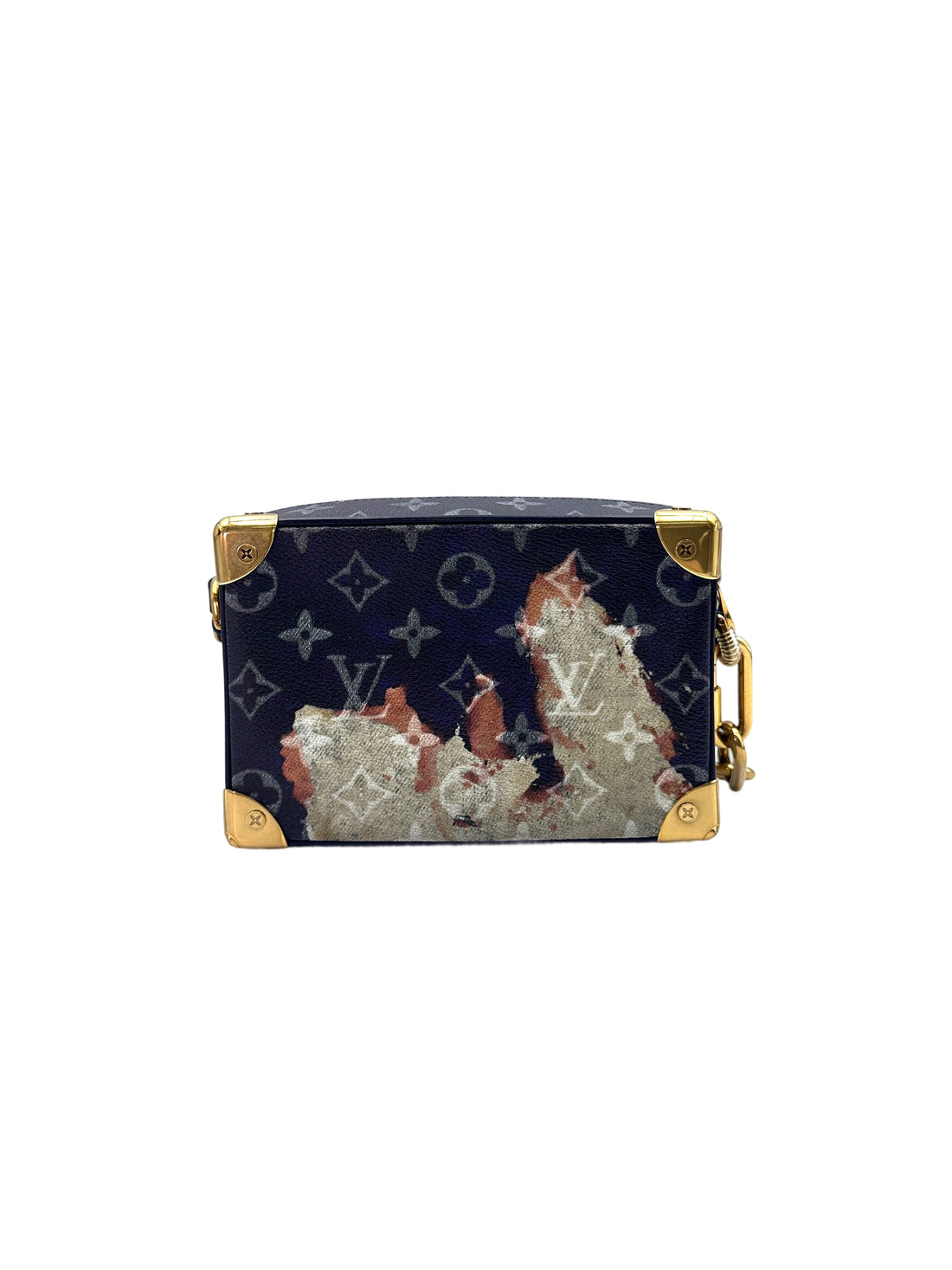 Louis Vuitton Soft Trunk Monogram Bleach Canvas Shoulder Bag IRIS064