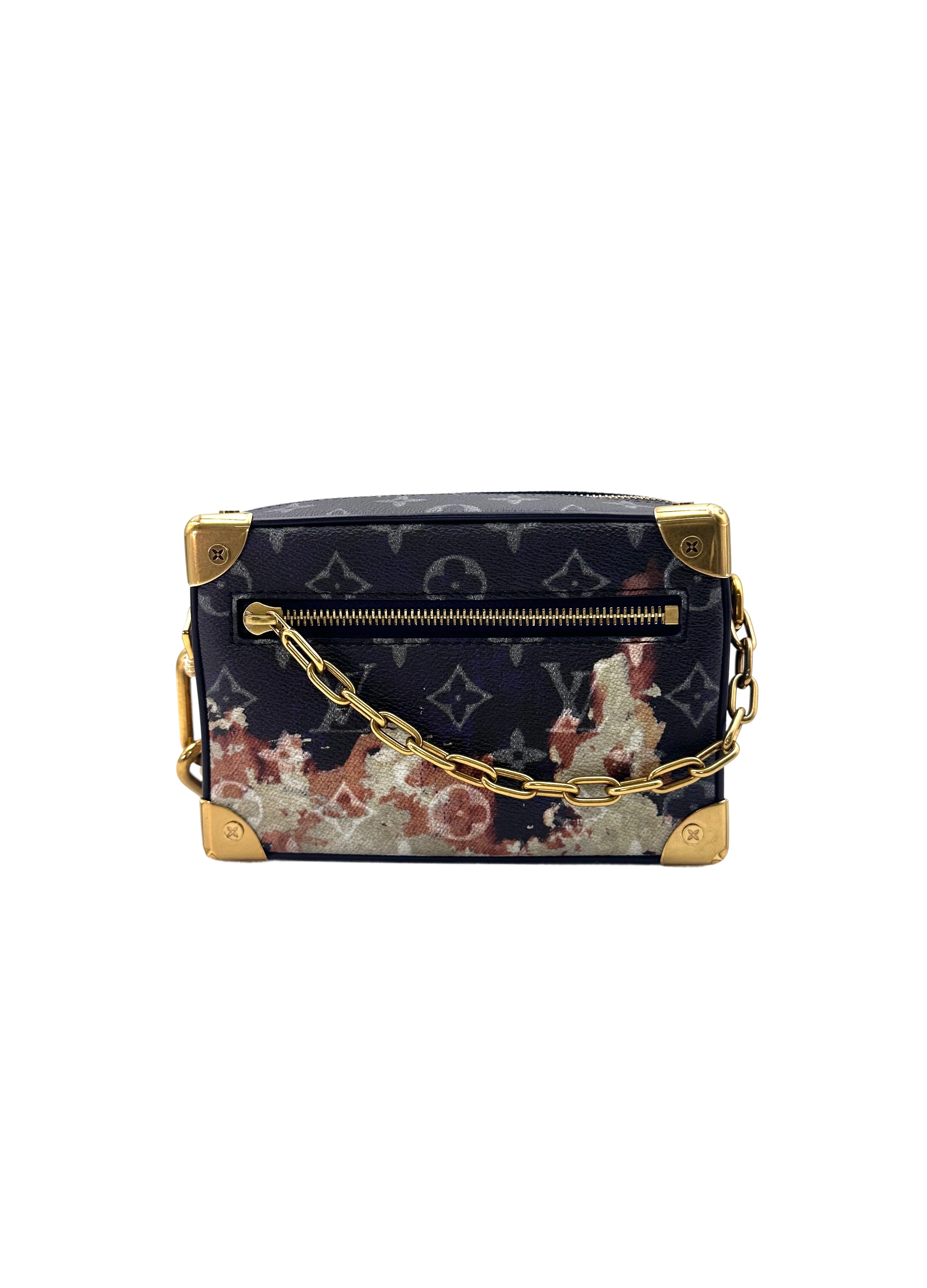 Louis Vuitton Soft Trunk Monogram Bleach Canvas Shoulder Bag IRIS064