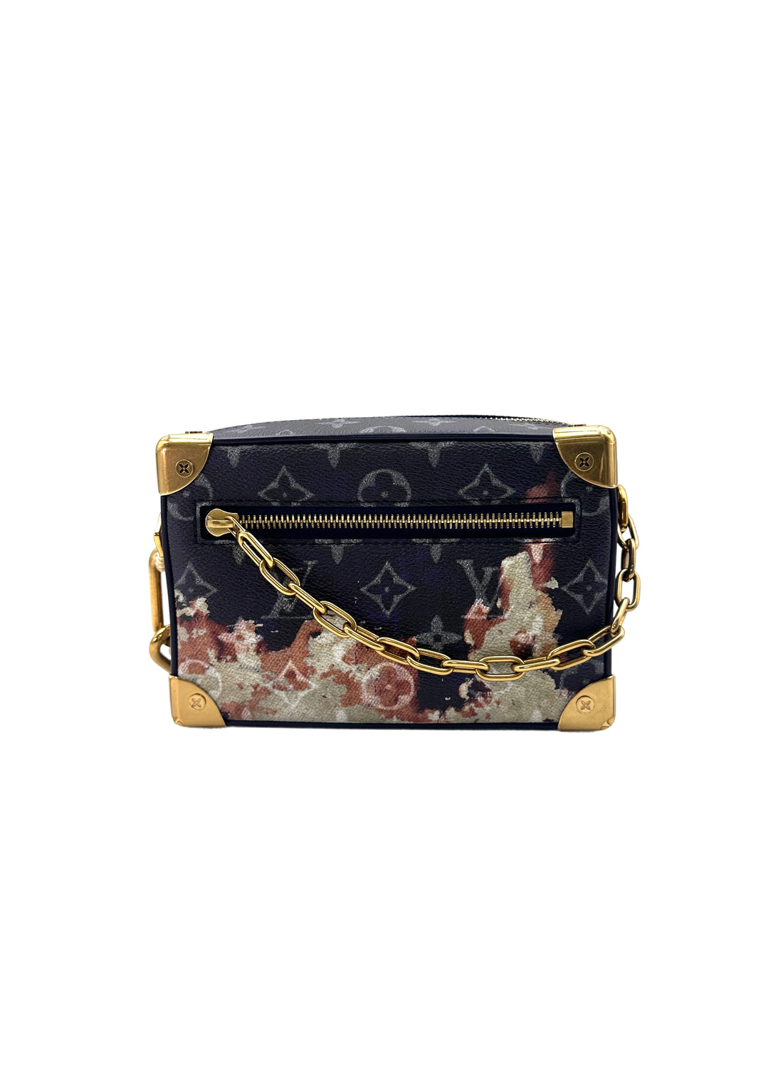 Louis Vuitton Soft Trunk Monogram Bleach Canvas Shoulder Bag IRIS064
