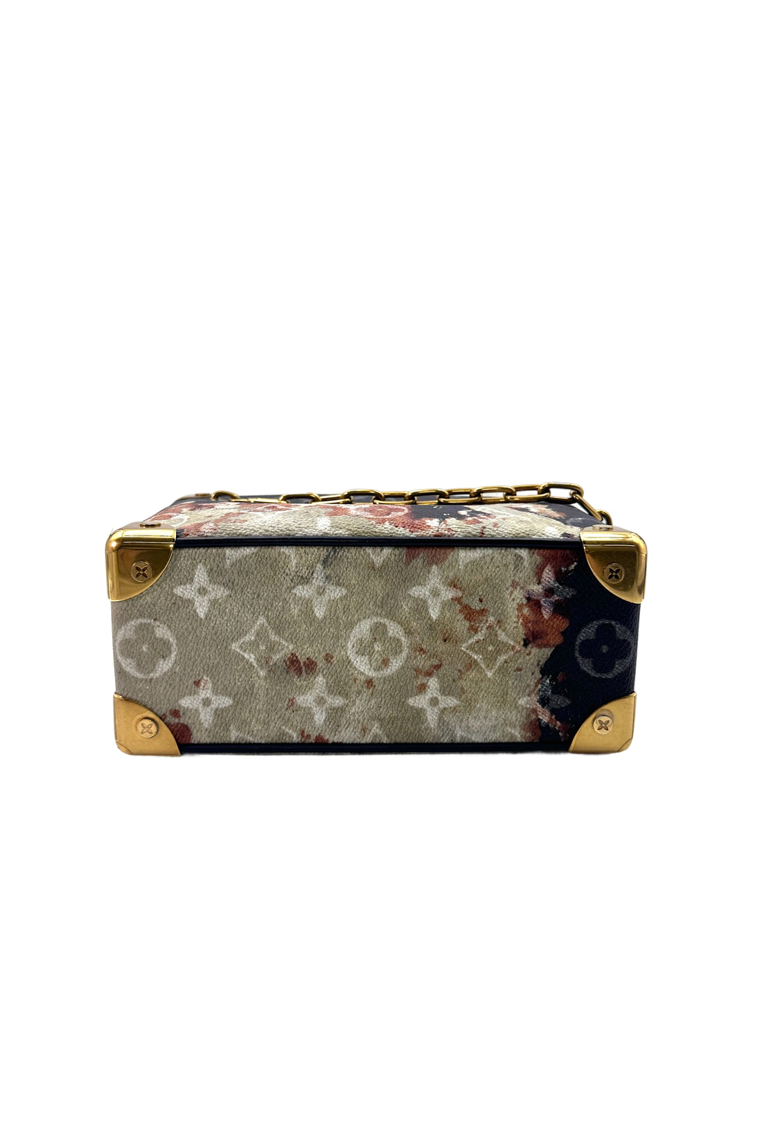 Louis Vuitton Soft Trunk Monogram Bleach Canvas Shoulder Bag IRIS064