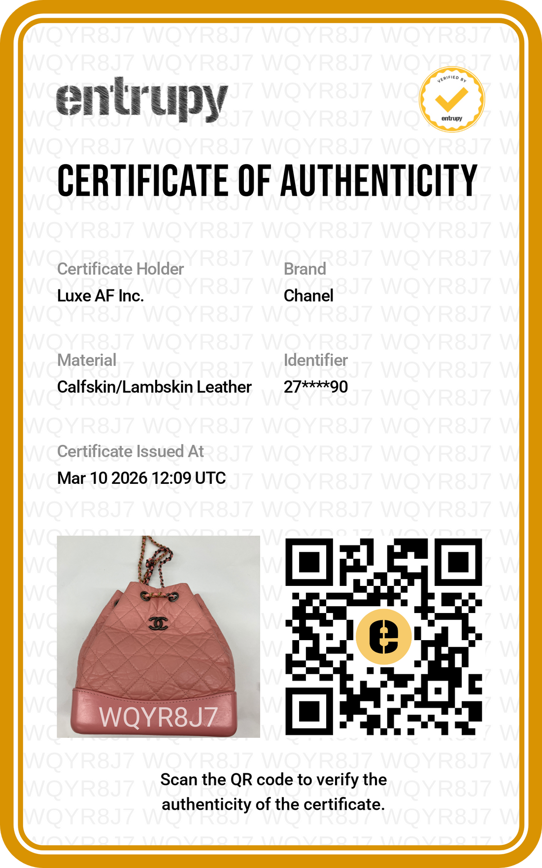 Chanel Gabrielle Pink Quilted Calfskin Small Size Backpack(27***90) CC1511