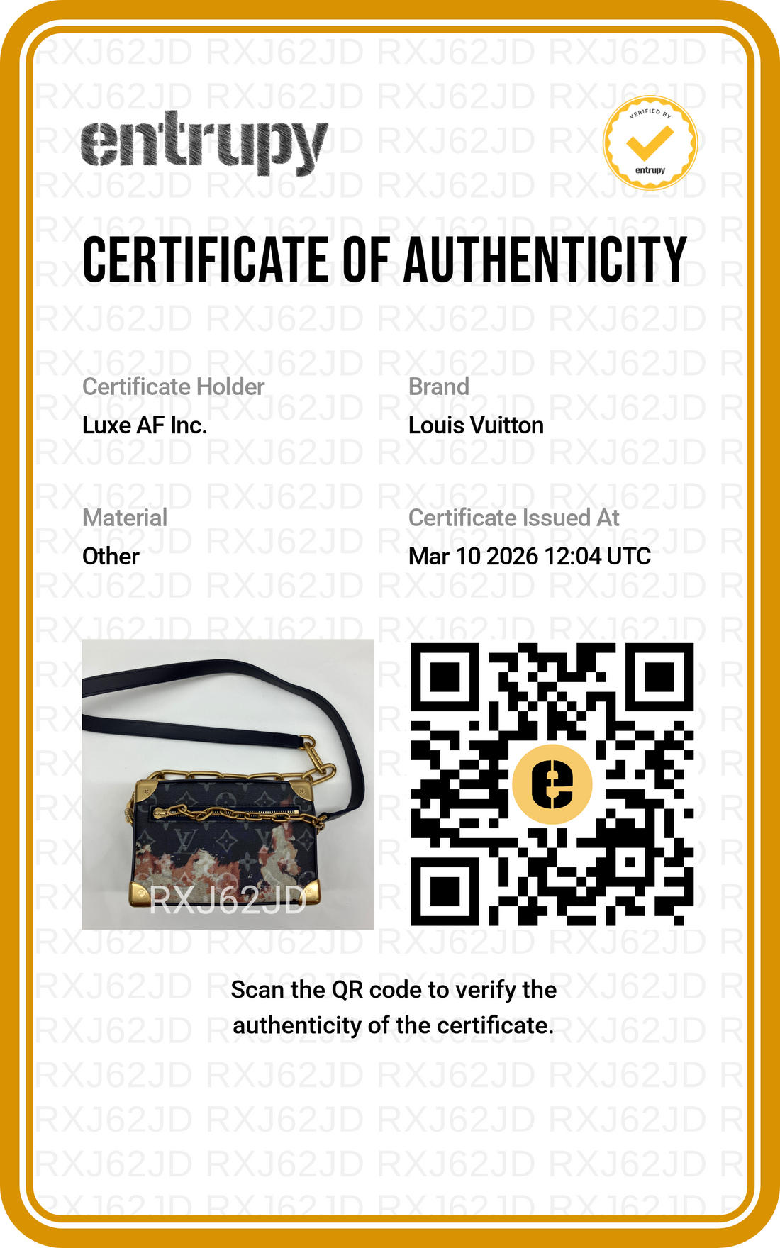 Louis Vuitton Soft Trunk Monogram Bleach Canvas Shoulder Bag IRIS064