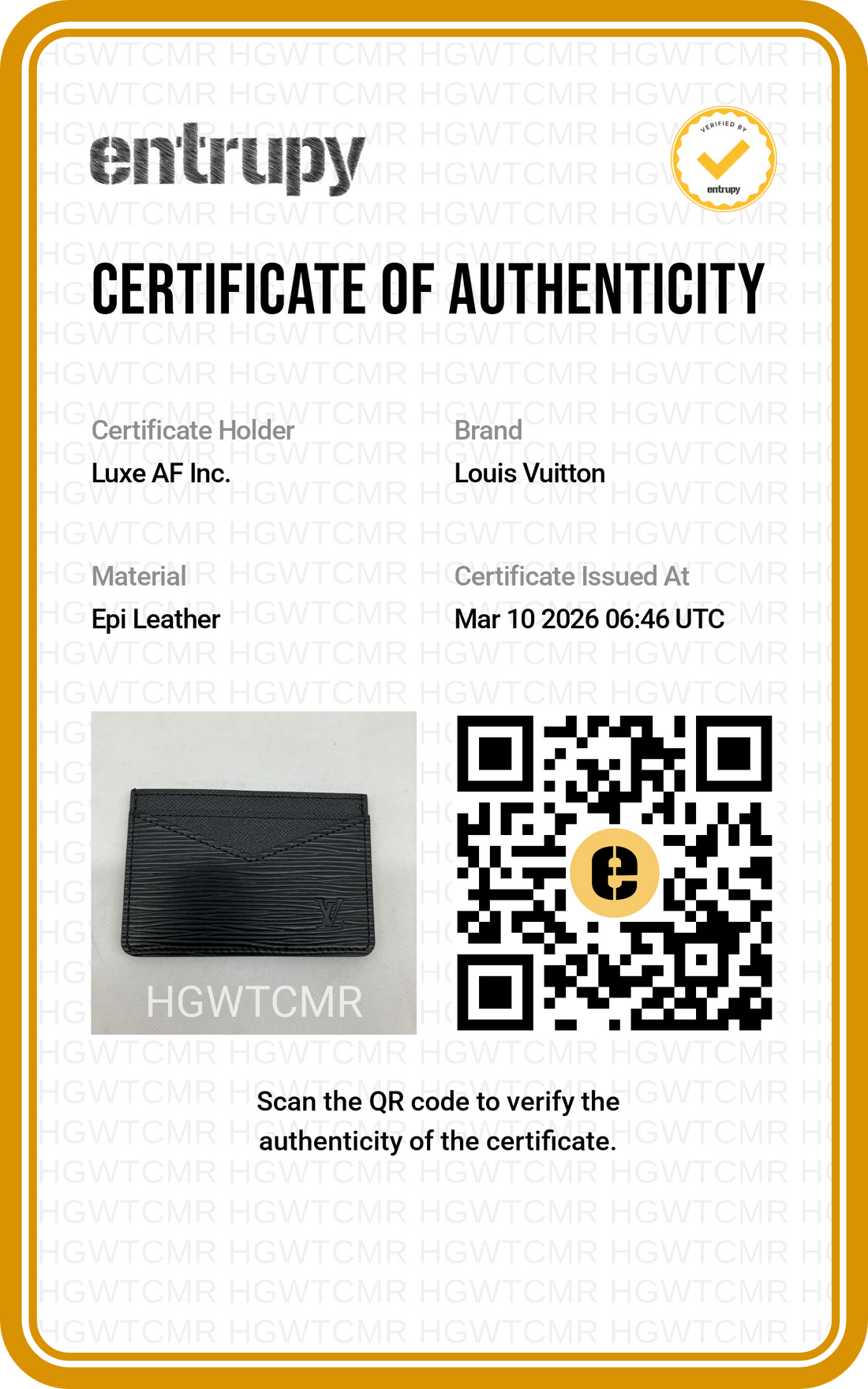 Louis Vuitton Black Epi Neo Porte Cartes LVA07260420