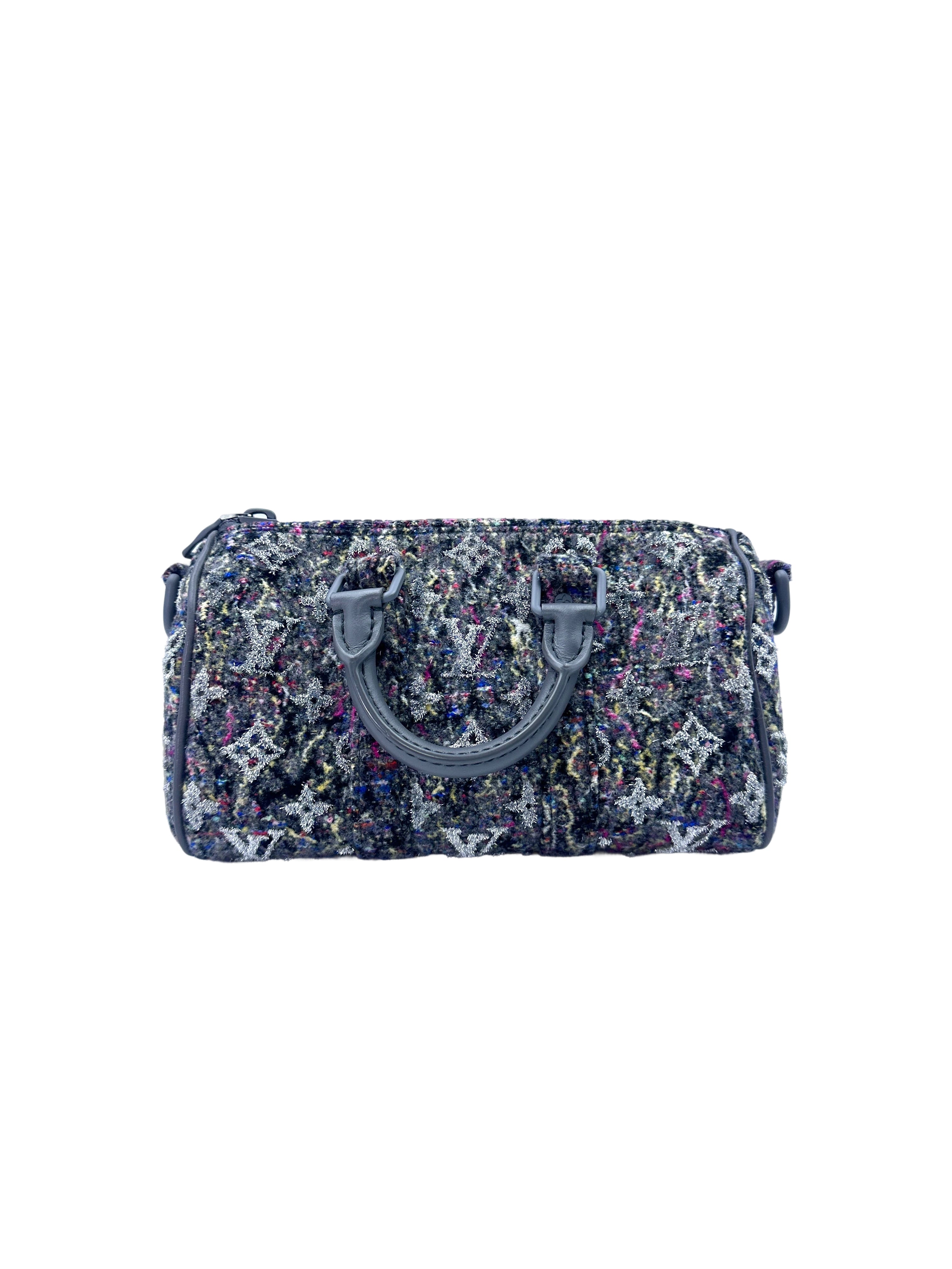 Louis Vuitton Winter 2021 Keepall XS Multicolor Monogram Felt Handle Bag LV2102