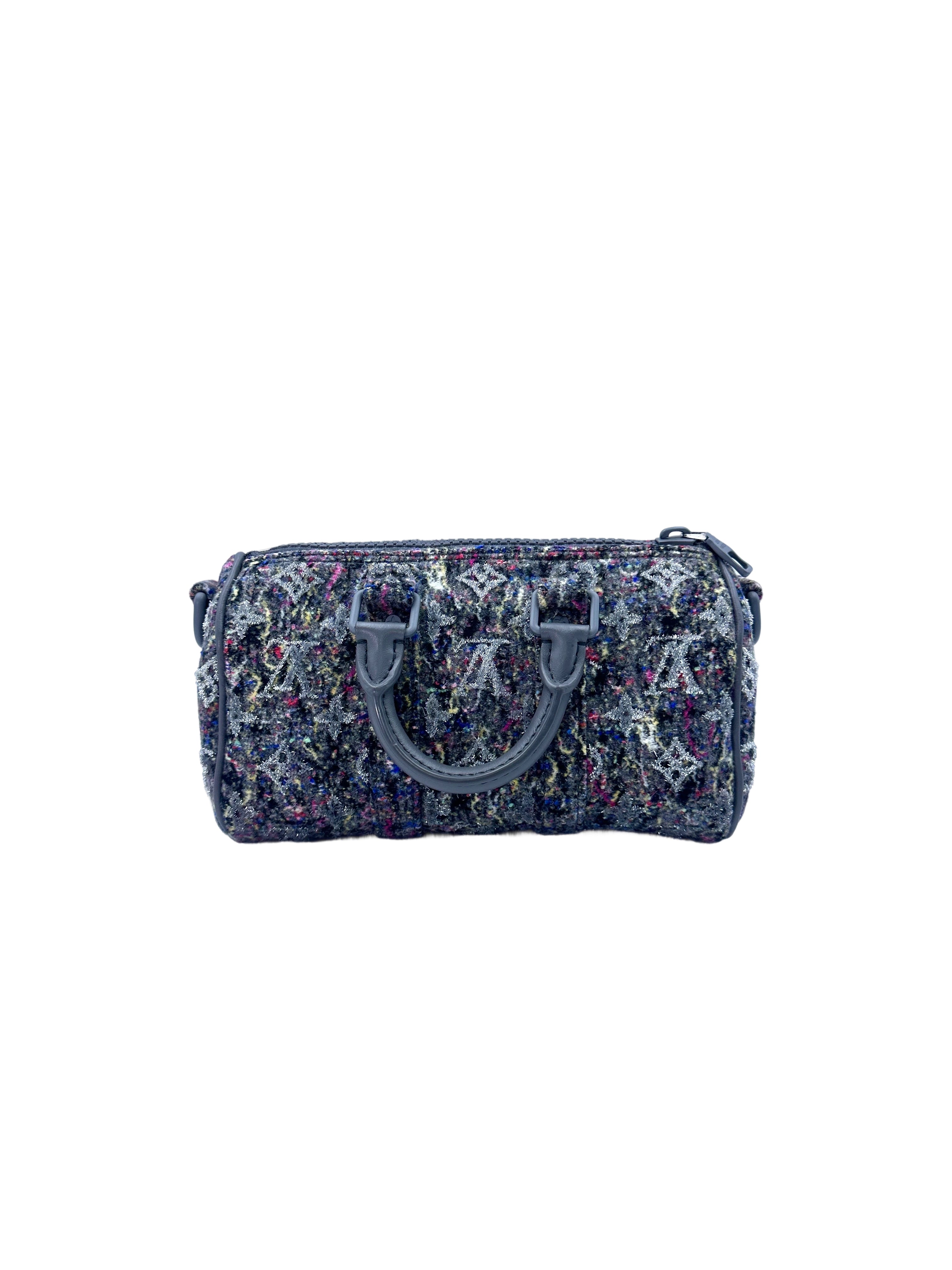 Louis Vuitton Winter 2021 Keepall XS Multicolor Monogram Felt Handle Bag LV2102