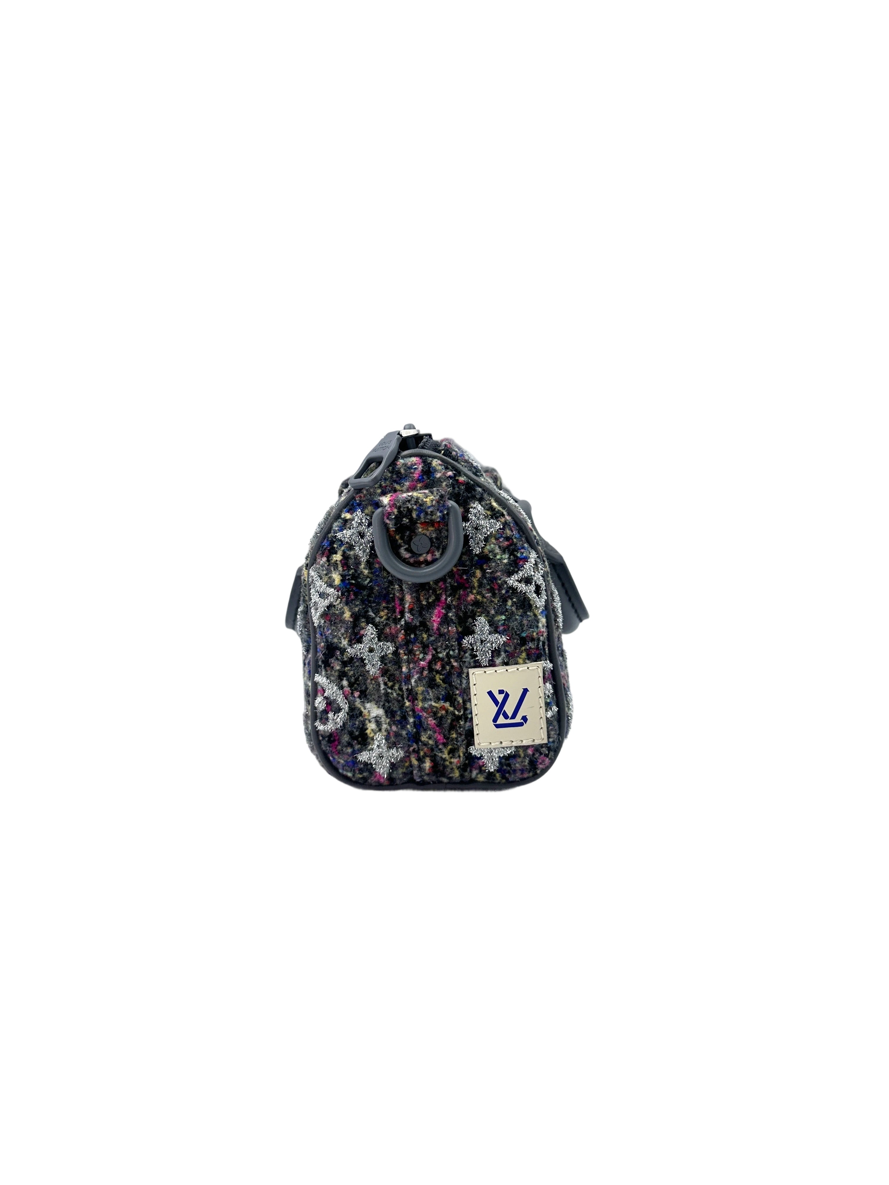 Louis Vuitton Winter 2021 Keepall XS Multicolor Monogram Felt Handle Bag LV2102