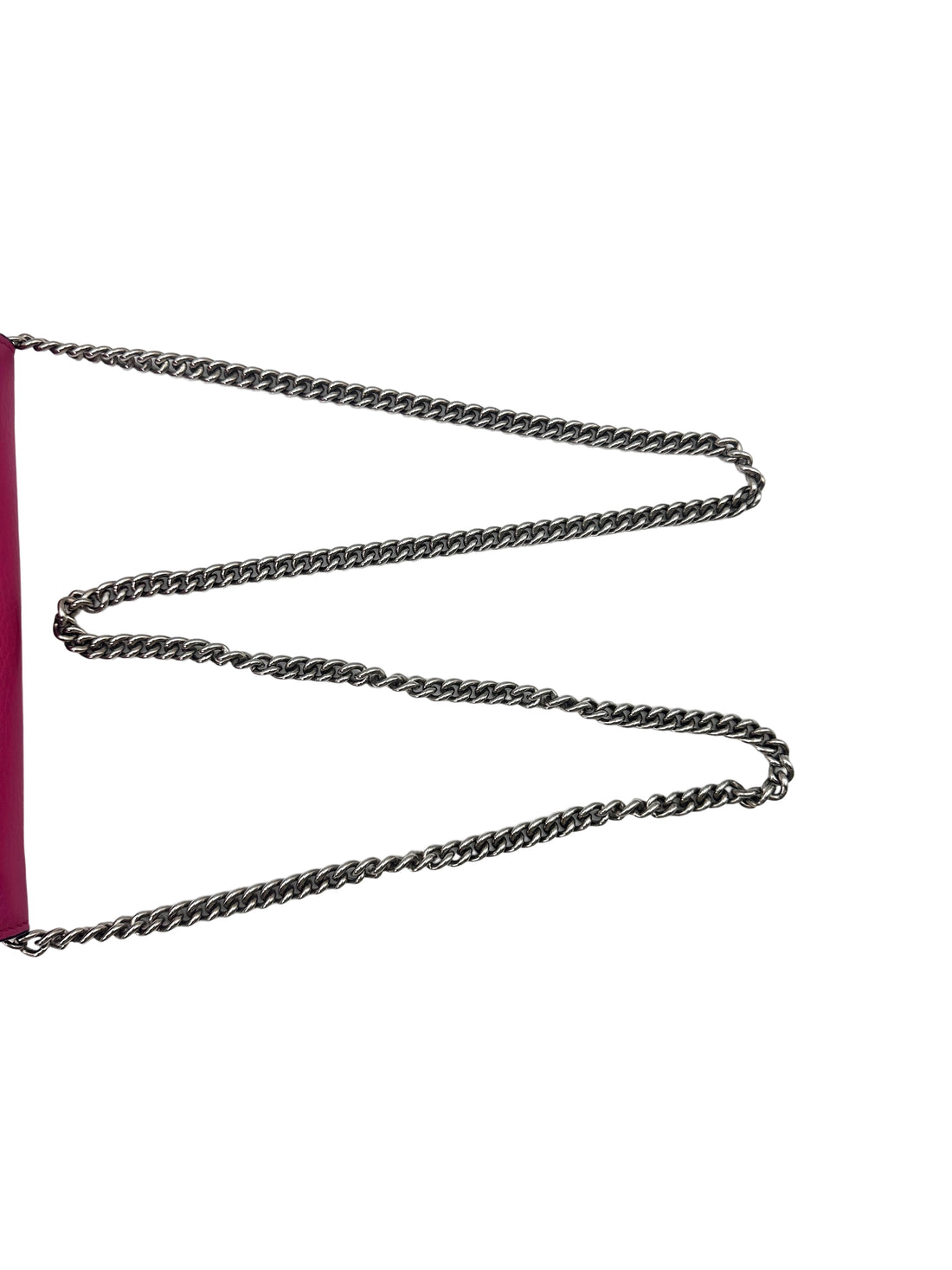 Gucci Dionysus Pink Leather Wallet On Chain GG750