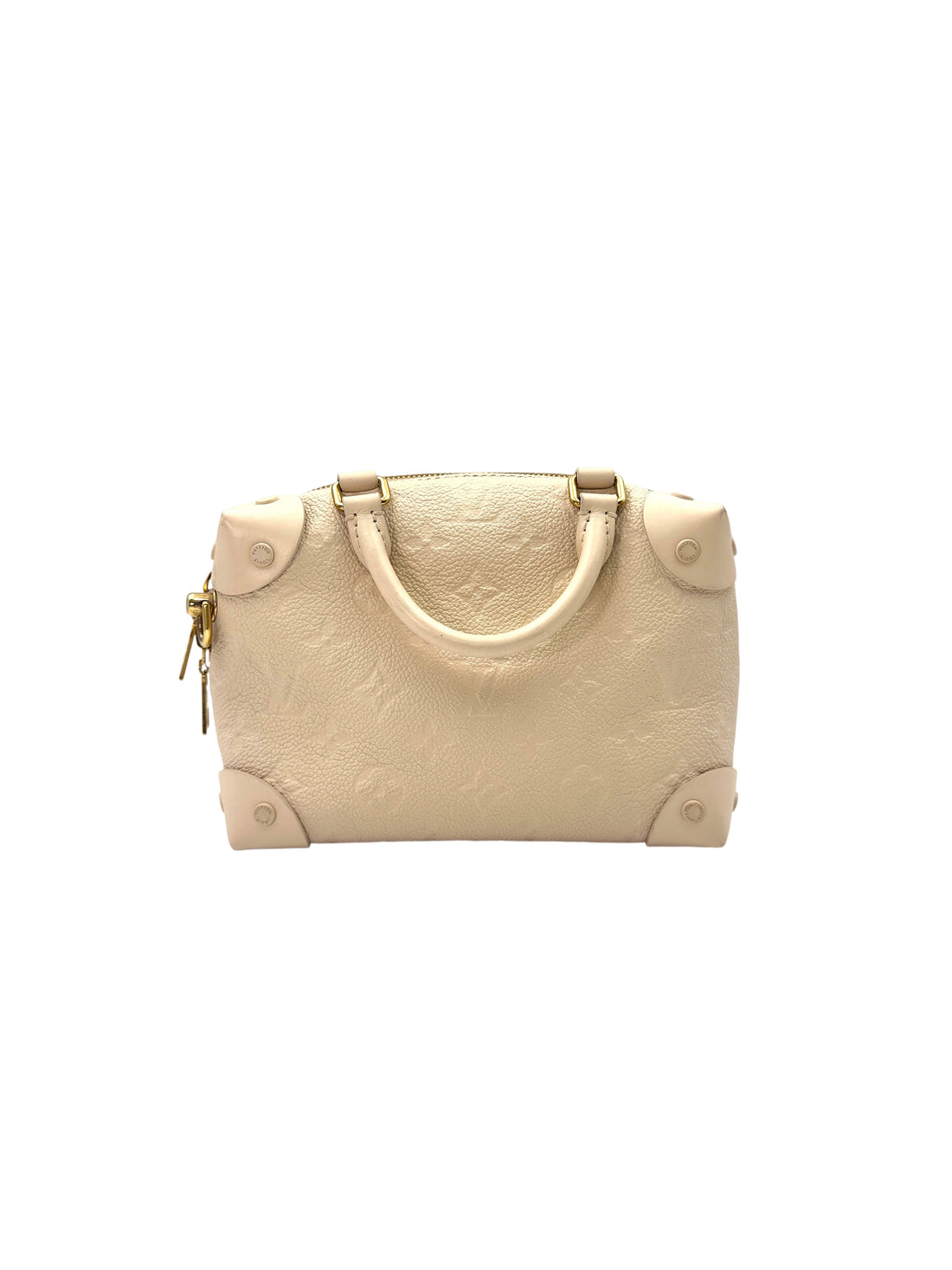 Louis Vuitton Petite Malle Souple White Monogram Empreinte Shoulder Bag LV2103
