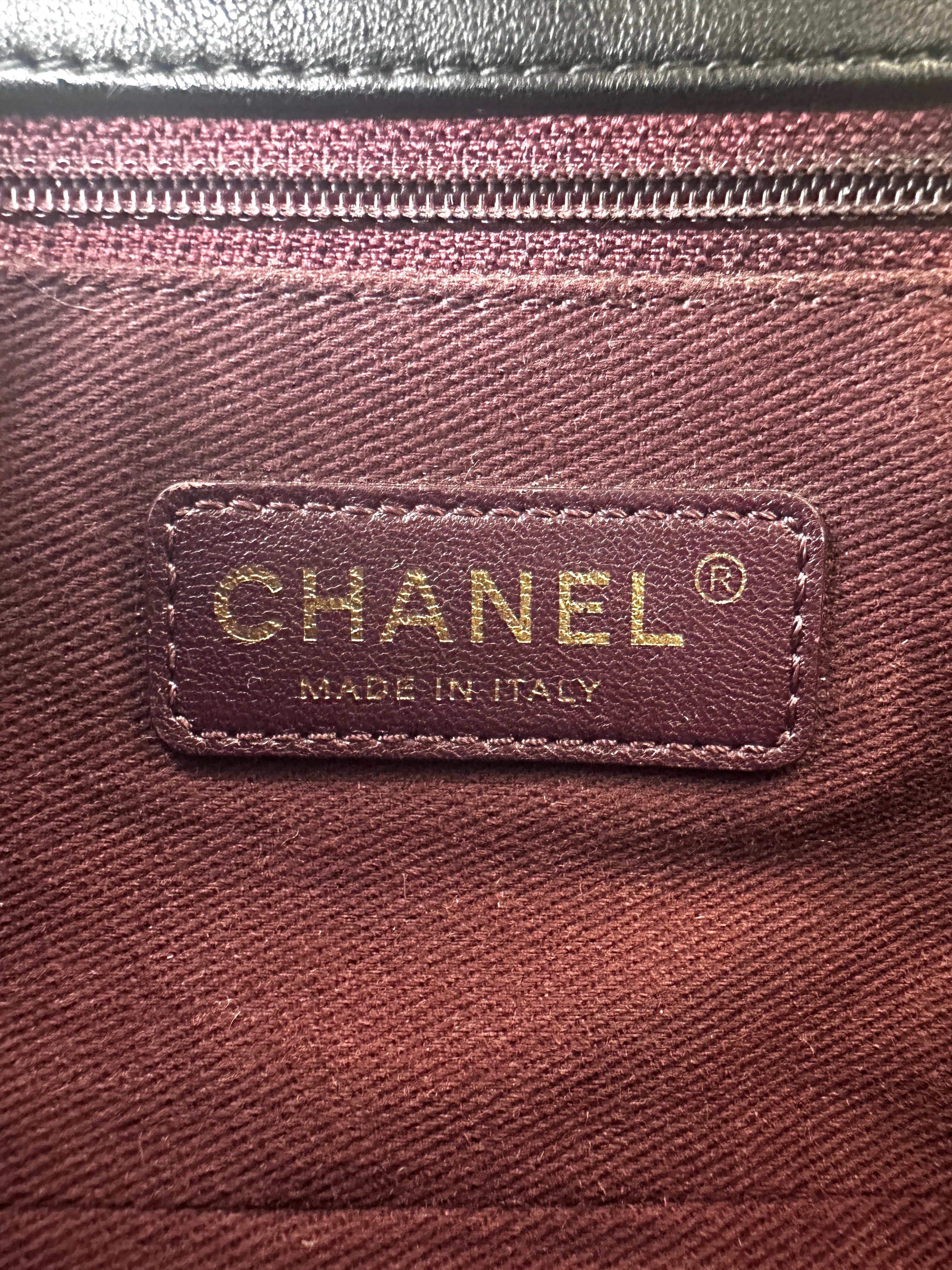 Chanel Classic Flap Black Chevron Quilted Leather Flap Bag With Gold Buckle(22***64) CC1513