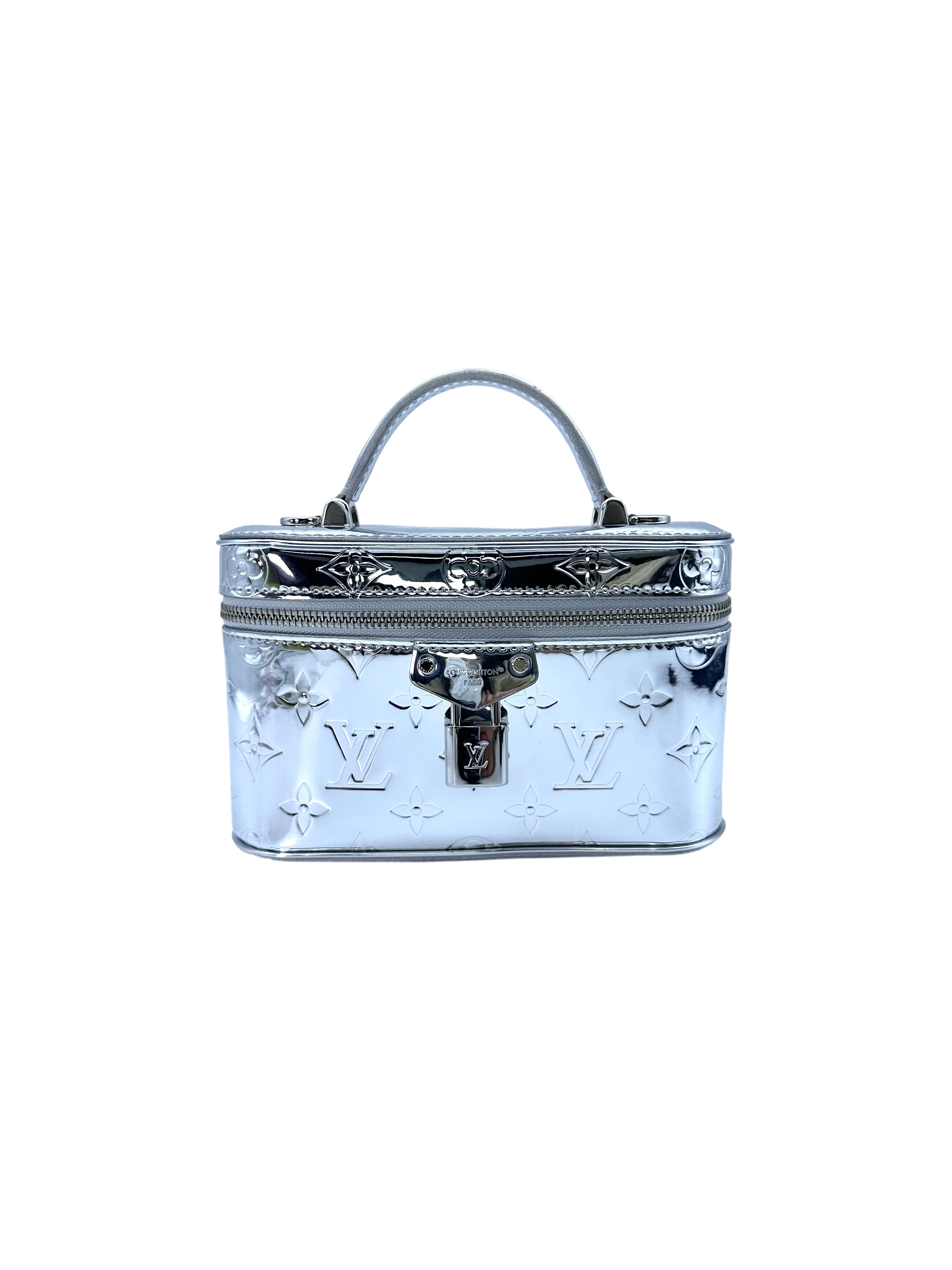 Louis Vuitton LV Ski Silver Monogram Miroir Canvas Handle Vanity LV2107