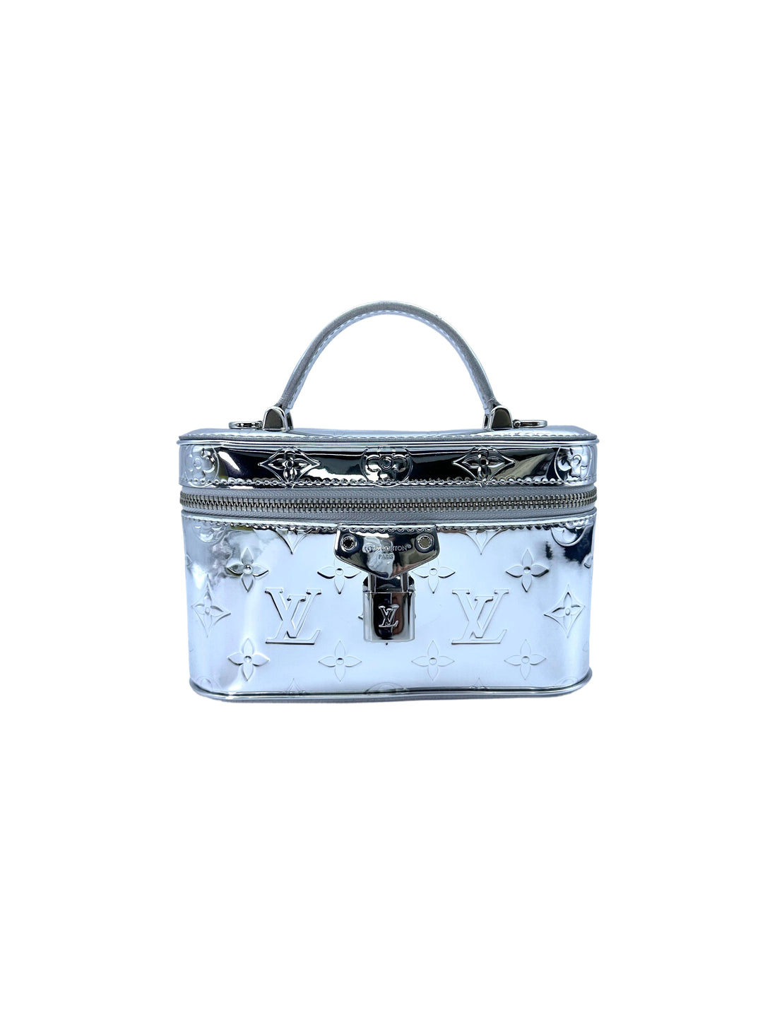 Louis Vuitton LV Ski Silver Monogram Miroir Canvas Handle Vanity LV2107