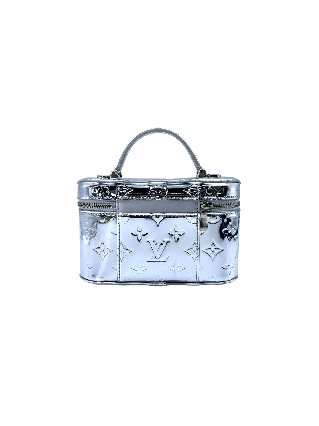 Louis Vuitton LV Ski Silver Monogram Miroir Canvas Handle Vanity LV2107