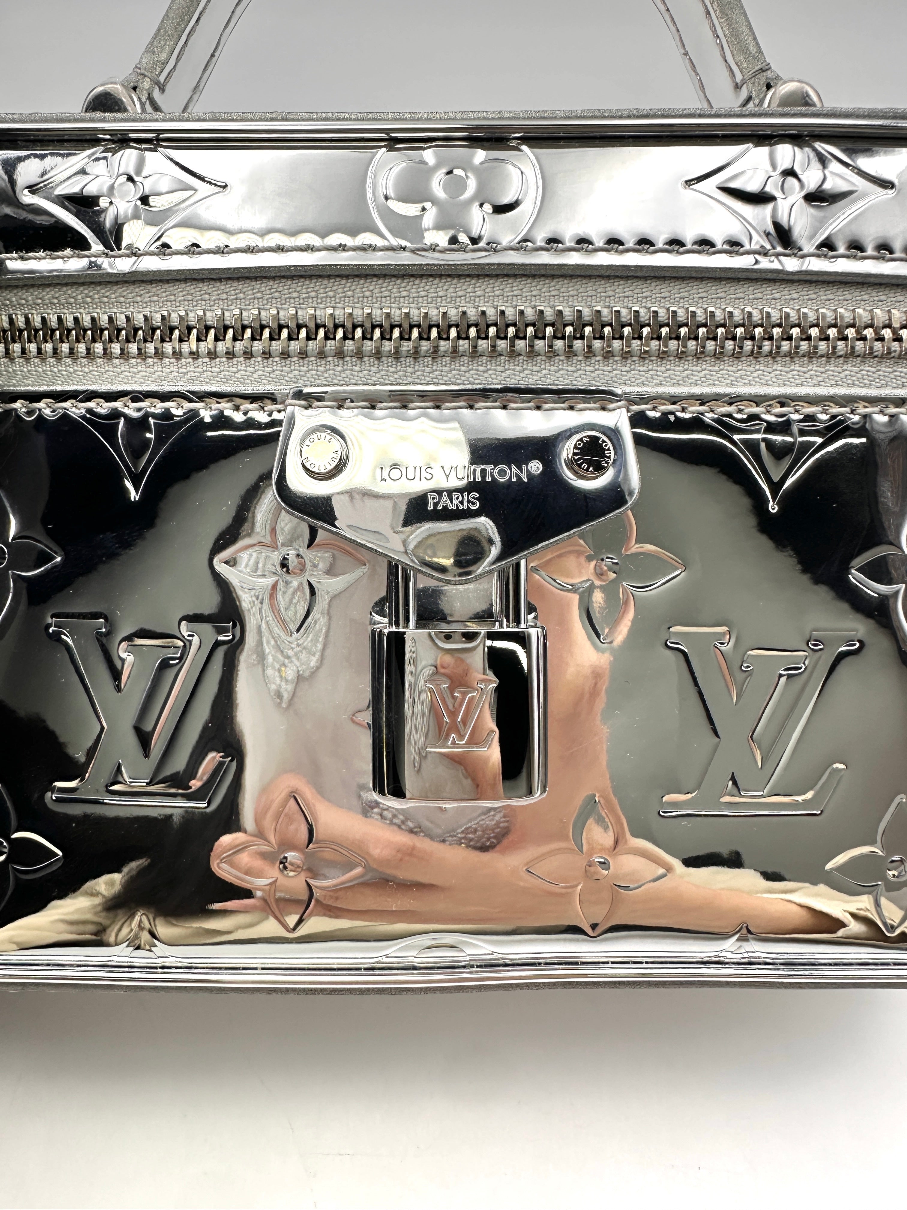 Louis Vuitton LV Ski Silver Monogram Miroir Canvas Handle Vanity LV2107