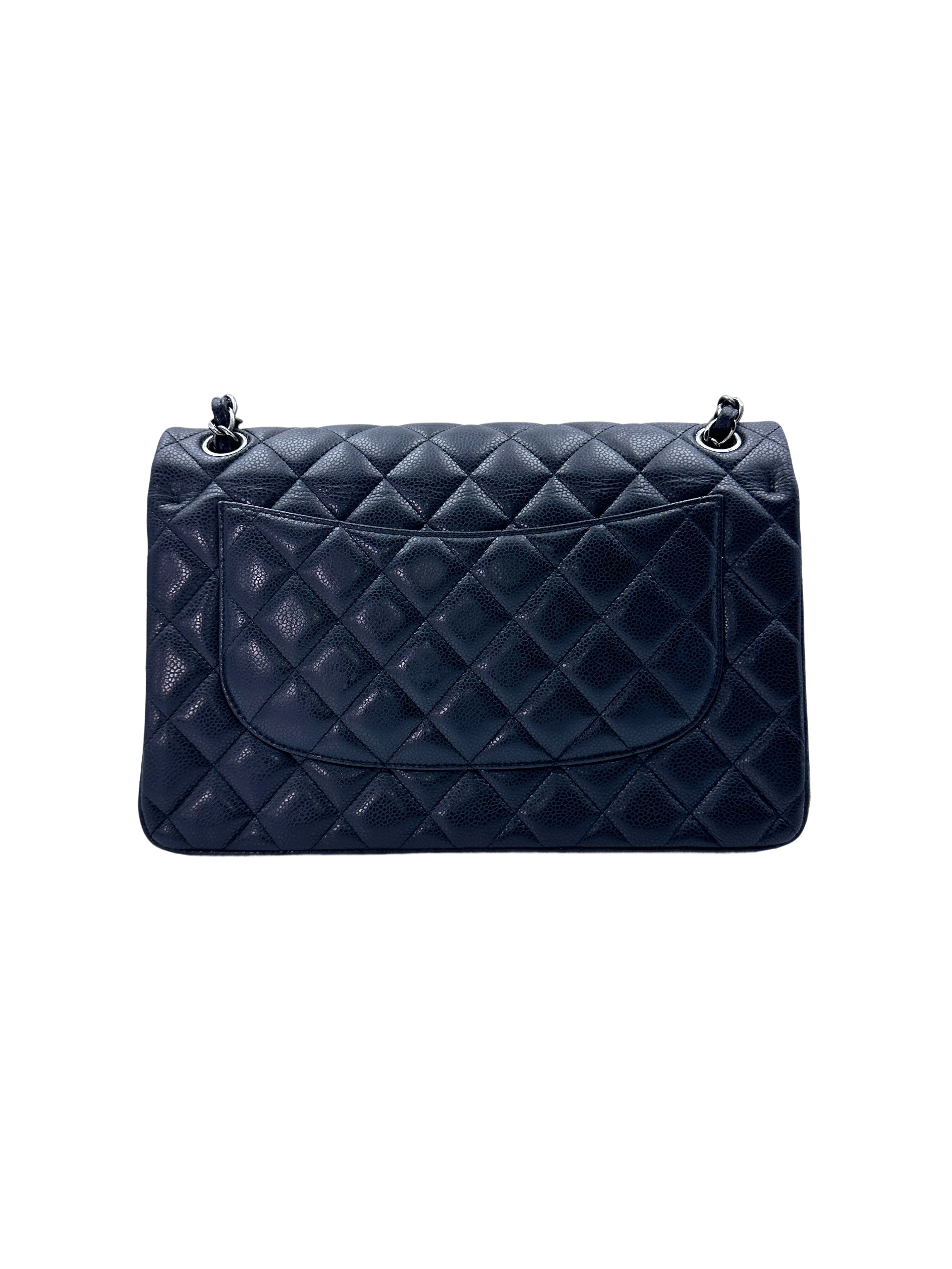 Chanel Classic Flap Black Quilted Calfskin Shoulder Bag(21***98) CC1520