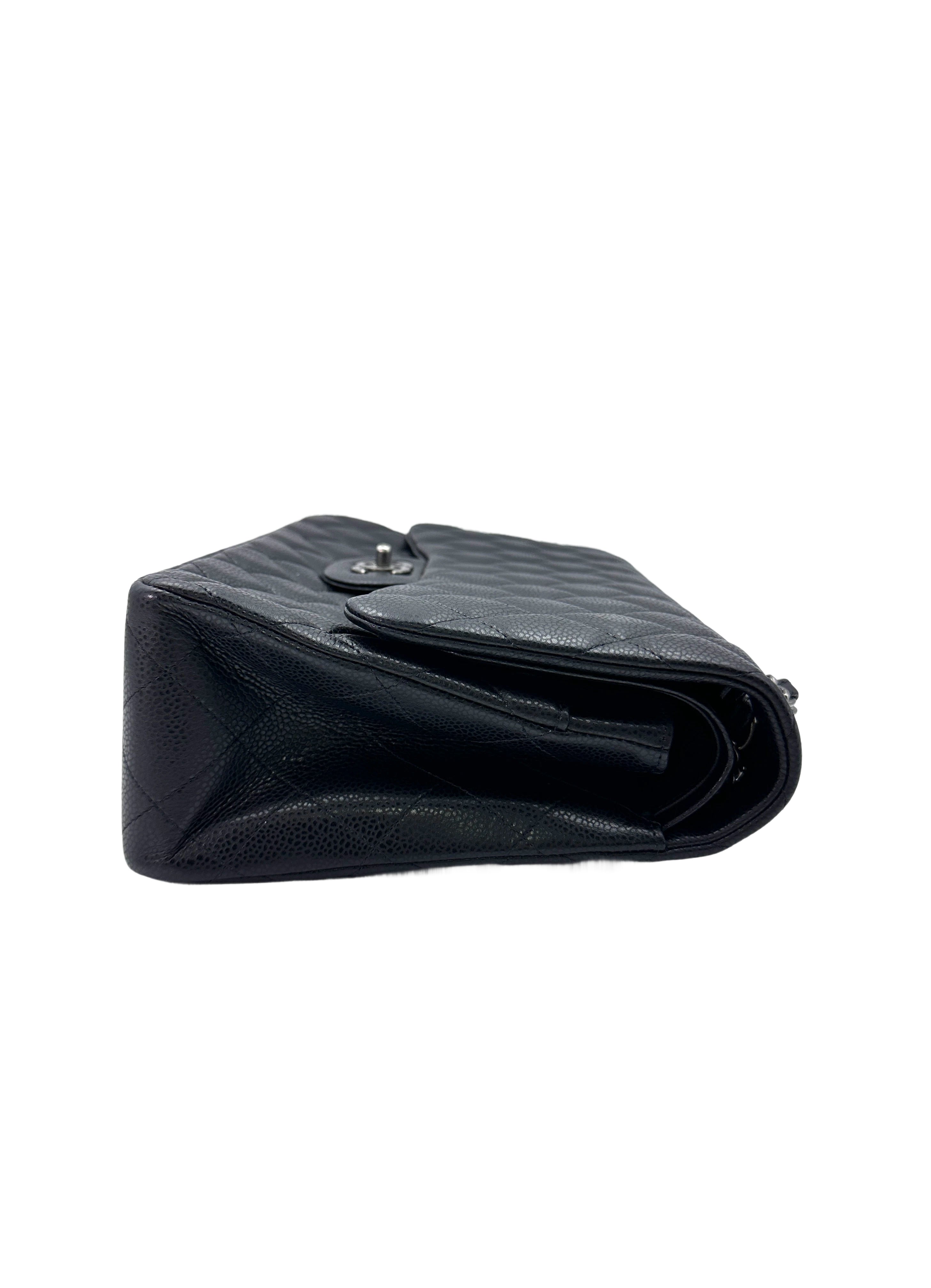 Chanel Classic Flap Black Quilted Calfskin Shoulder Bag(21***98) CC1520