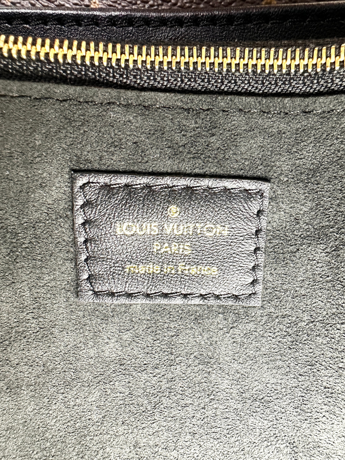 Louis Vuitton Double V Monogram Canvas Black Leather Handle Bag IRIS068
